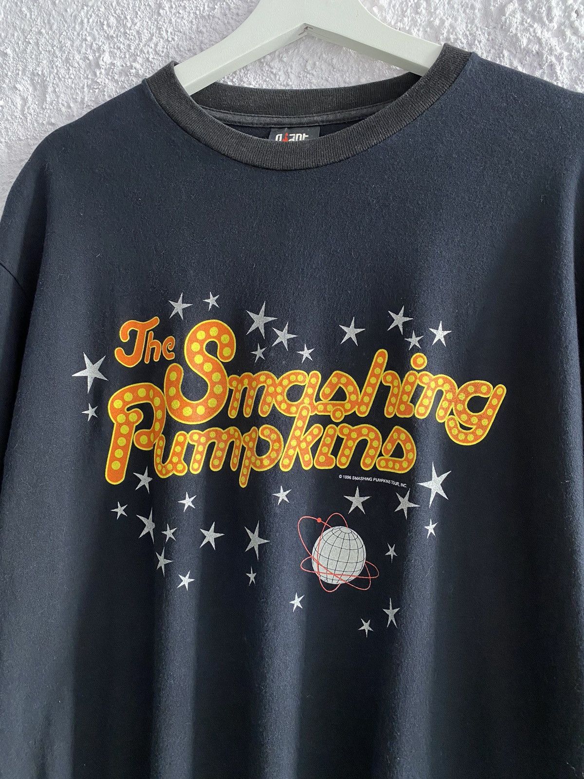 image of Band Tees x Rock T Shirt Vintage 90's Smashing Pumpkins 1996 Band Tee in Black, Men's (Size Large)