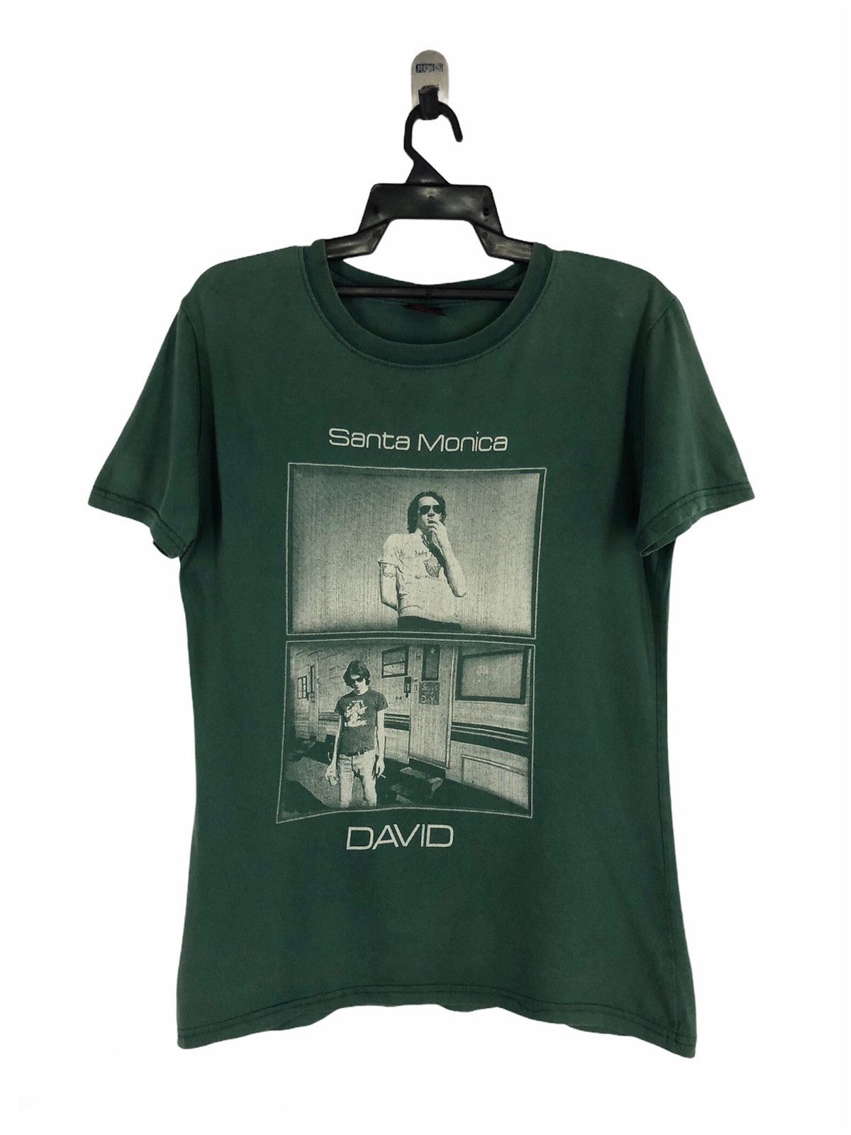 image of Vintage VTG 90's Streetwear Santa Monica California David in Green, Men's (Size Small)