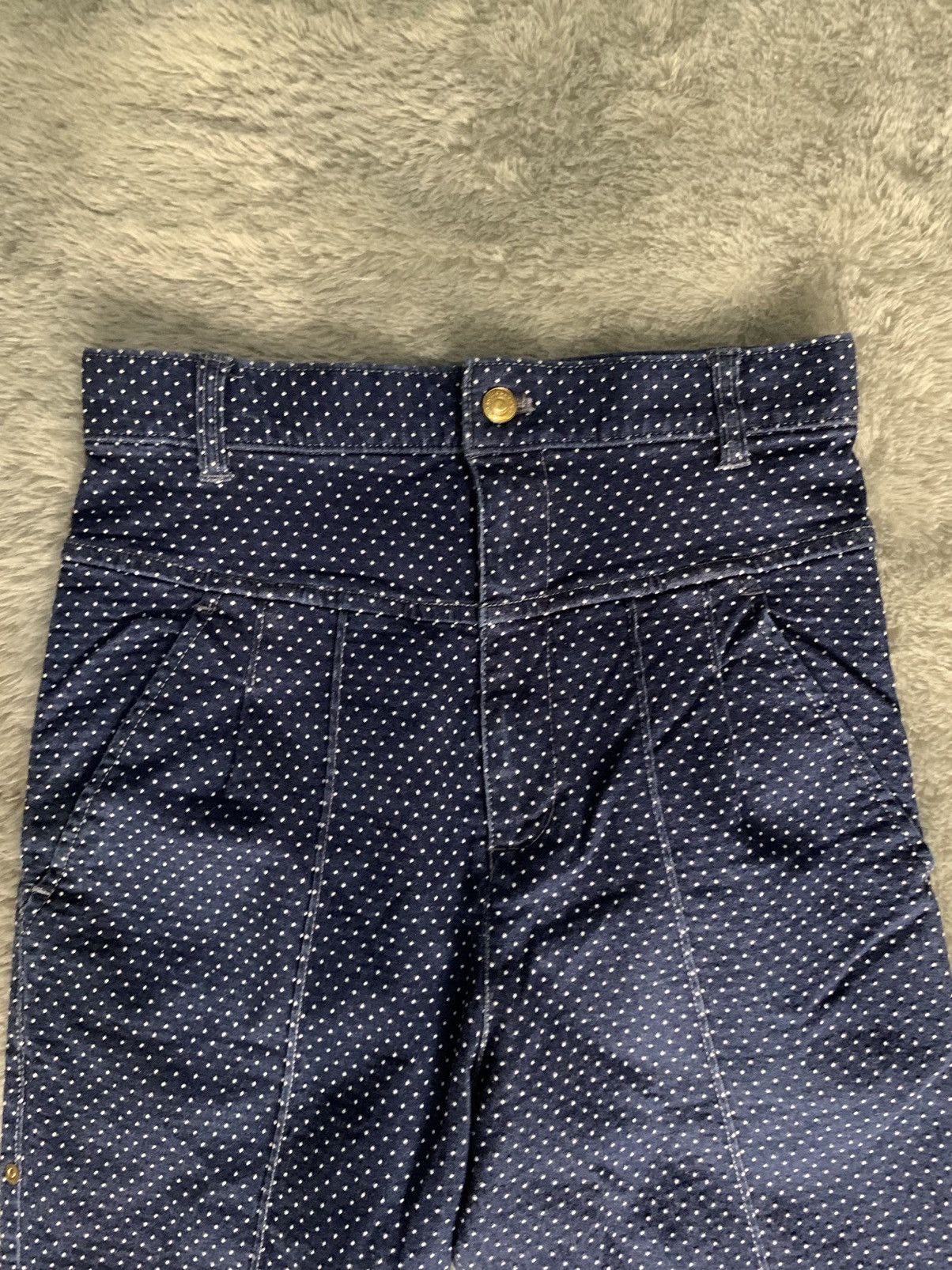 Issey Miyake × Japanese Brand × mercibeaucoup Mercibeaucoup drop croch polkadot Pants Size 27" / US 4 / IT 40 - 2 Thumbnail