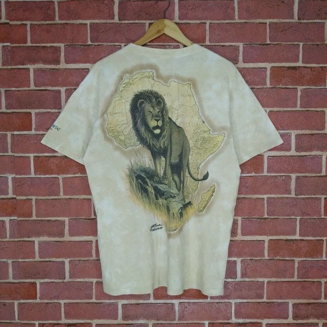 Liquid Blue Vintage Liquid Blue Big Print Lion Face Tie Dye T-shirt Size US L / EU 52-54 / 3 - 2 Thumbnail