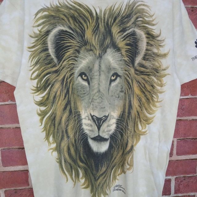 Liquid Blue Vintage Liquid Blue Big Print Lion Face Tie Dye T-shirt Size US L / EU 52-54 / 3 - 3 Thumbnail