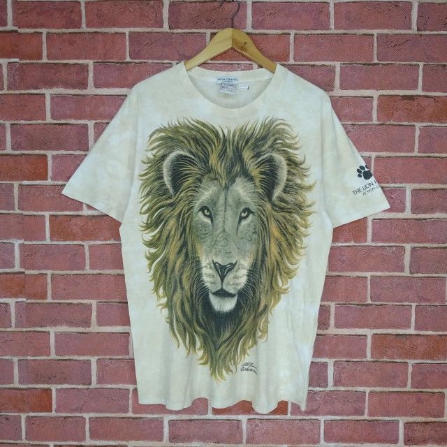 Liquid Blue Vintage Liquid Blue Big Print Lion Face Tie Dye T-shirt Size US L / EU 52-54 / 3 - 1 Thumbnail