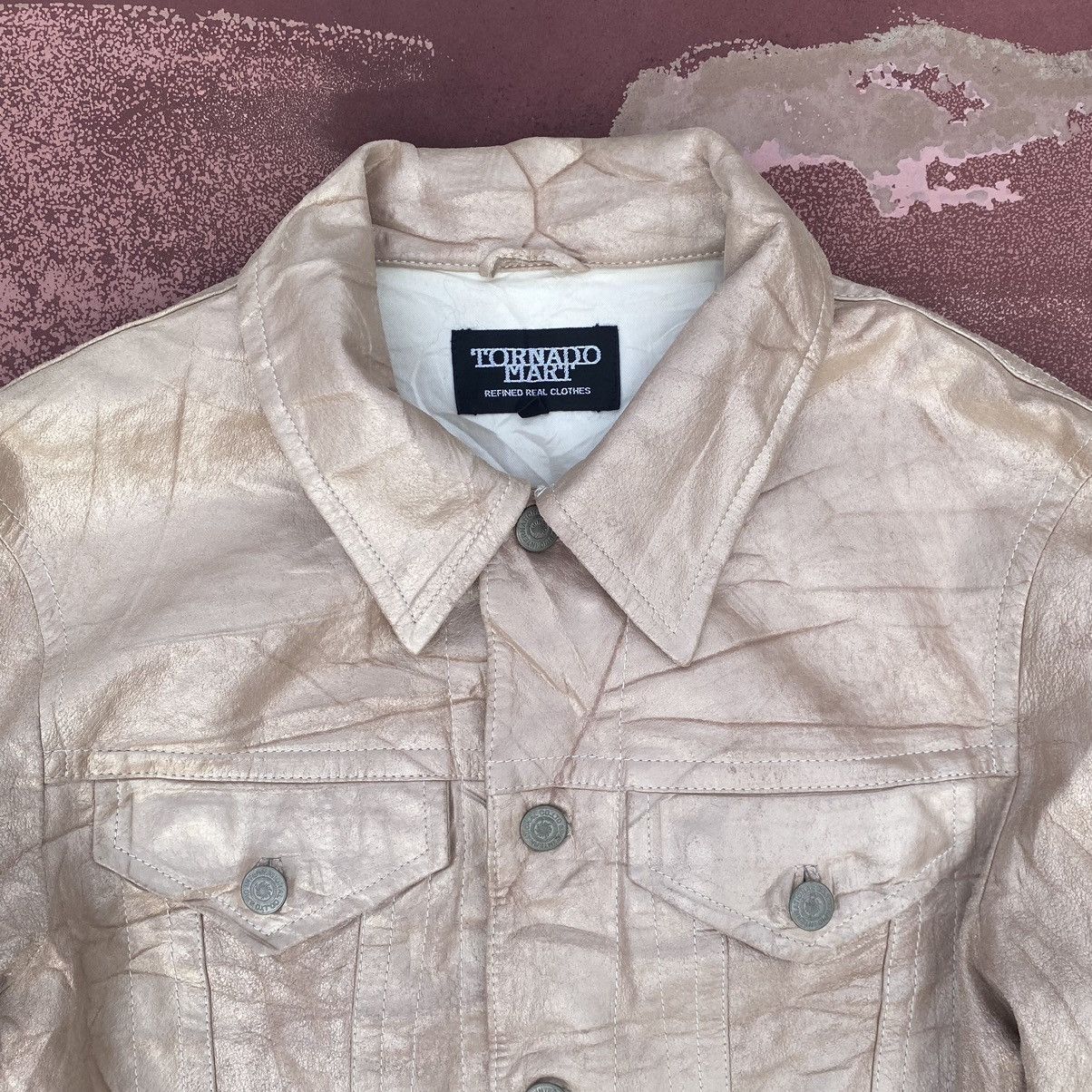 Japanese Brand suede leather button up shirt Size US L / EU 52-54 / 3 - 2 Thumbnail
