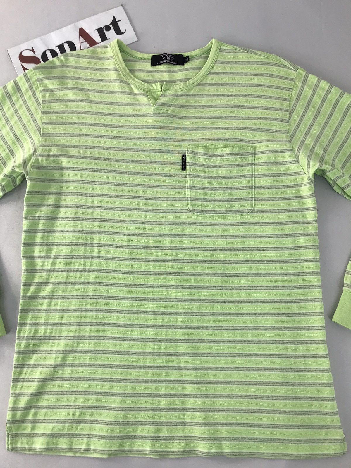 Playboy Playboy Collection Long Sleeve Striped Singgle Pocket Style Size US M / EU 48-50 / 2 - 3 Thumbnail
