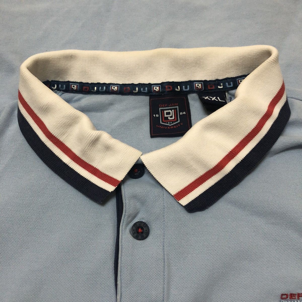 Rap Tees Vintage def jam university polo shirt hip hop Size US XXL / EU 58 / 5 - 3 Thumbnail