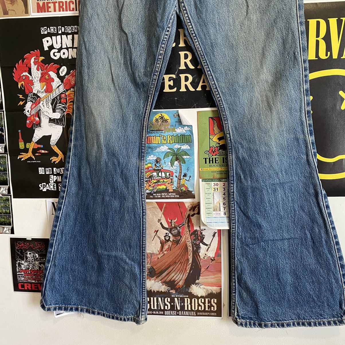 Levi's Vintage Levi’s 450 Y2k Flare Denim Size US 29 - 3 Thumbnail