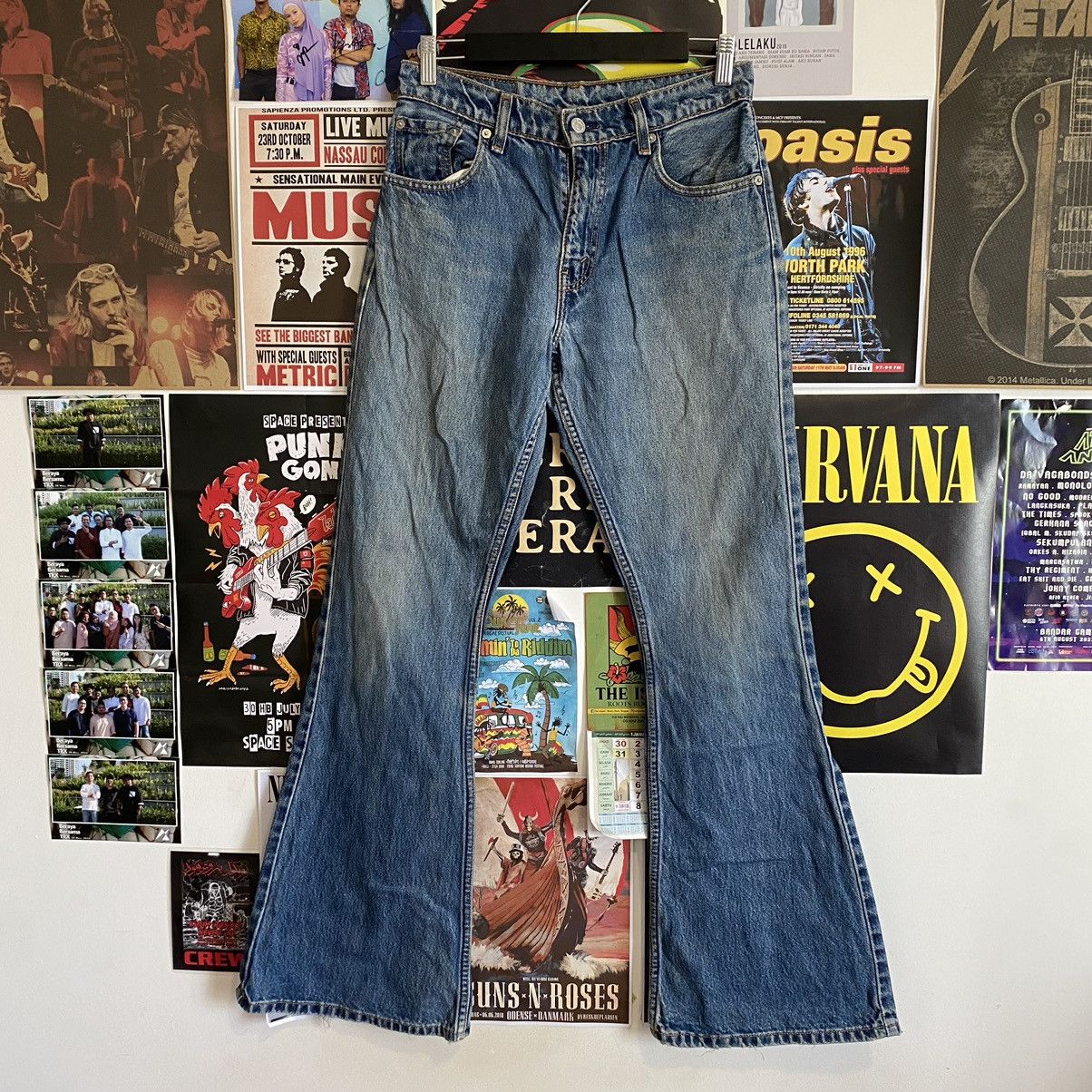 Levi's Vintage Levi’s 450 Y2k Flare Denim Size US 29 - 1 Thumbnail