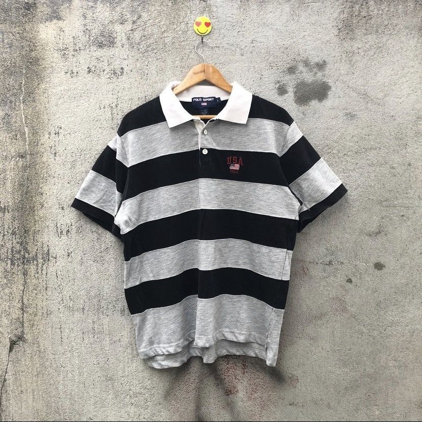 Polo Ralph Lauren Vintage Polo Sport By Ralph Lauren Collar Shirt Size US L / EU 52-54 / 3 - 1 Thumbnail