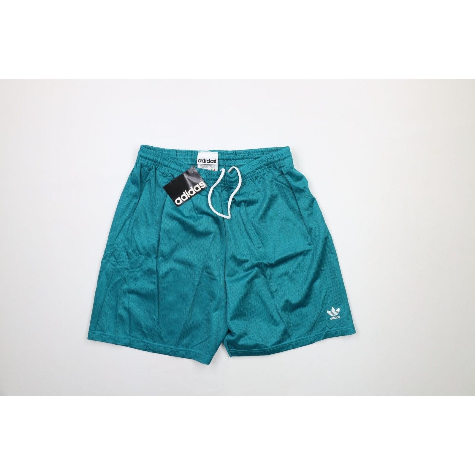 Adidas × Vintage NOS Vintage 90s Adidas Spell Out Above Knee Mesh Shorts XL Size US 36 / EU 52 - 1 Thumbnail