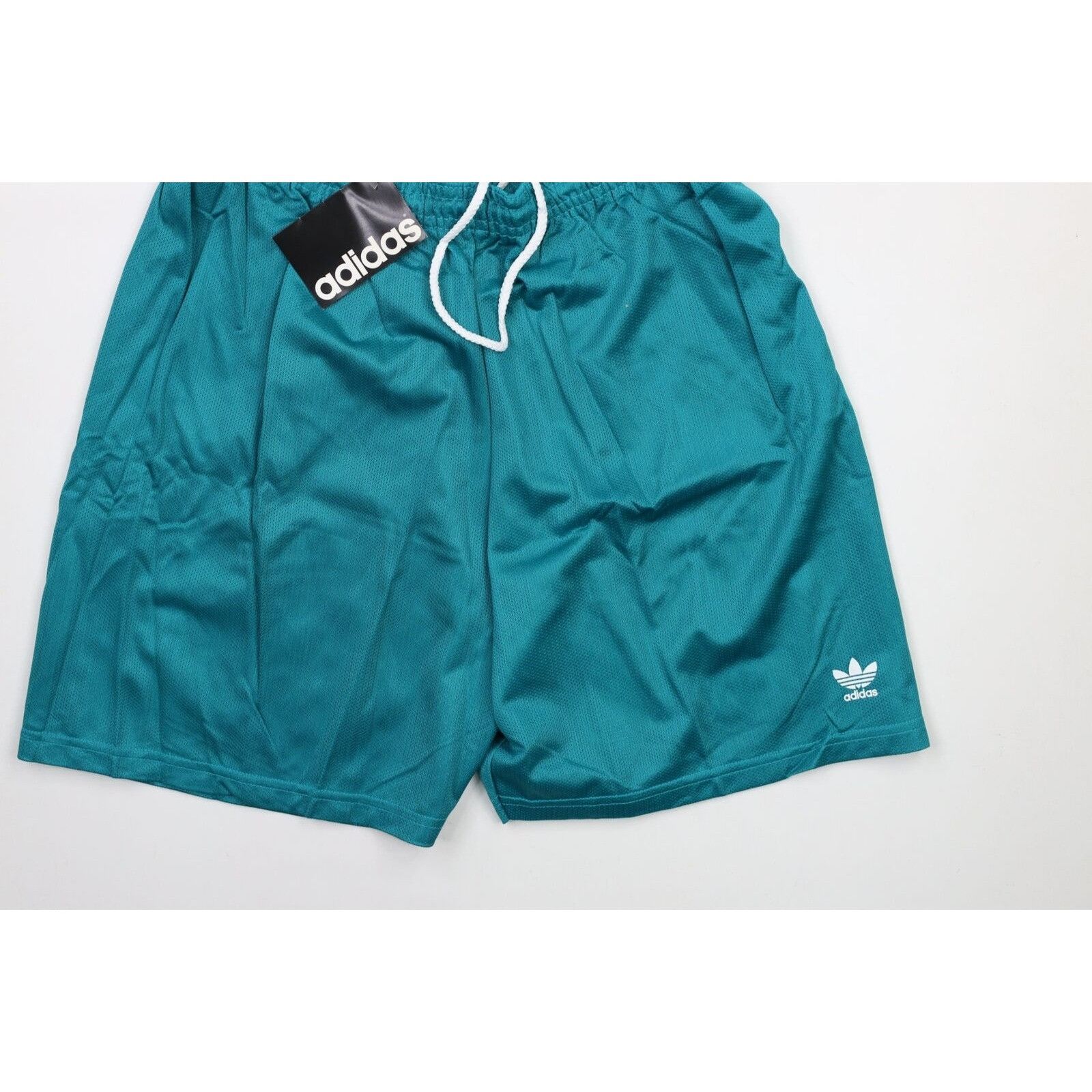 Adidas × Vintage NOS Vintage 90s Adidas Spell Out Above Knee Mesh Shorts XL Size US 36 / EU 52 - 3 Thumbnail