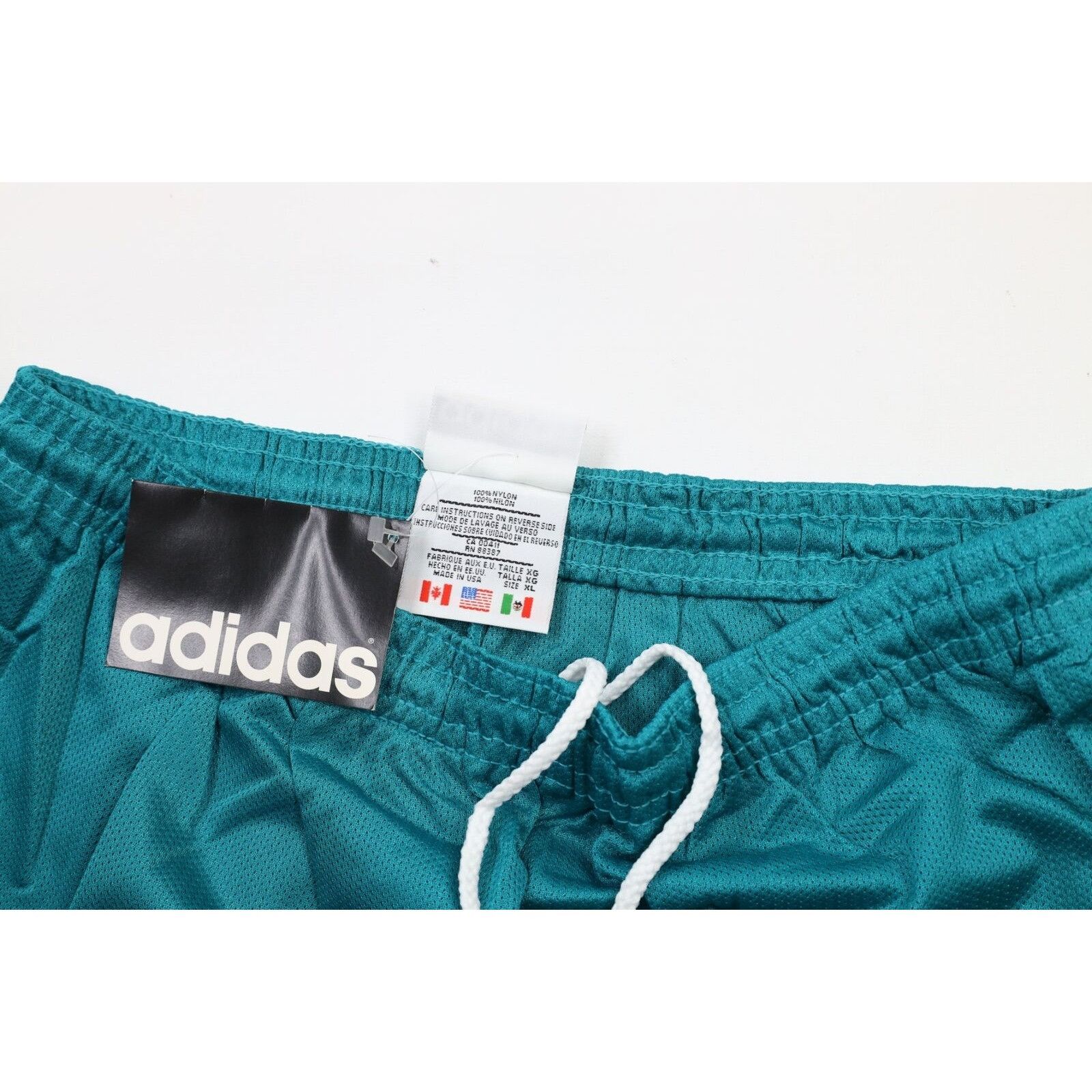 Adidas × Vintage NOS Vintage 90s Adidas Spell Out Above Knee Mesh Shorts XL Size US 36 / EU 52 - 5 Thumbnail