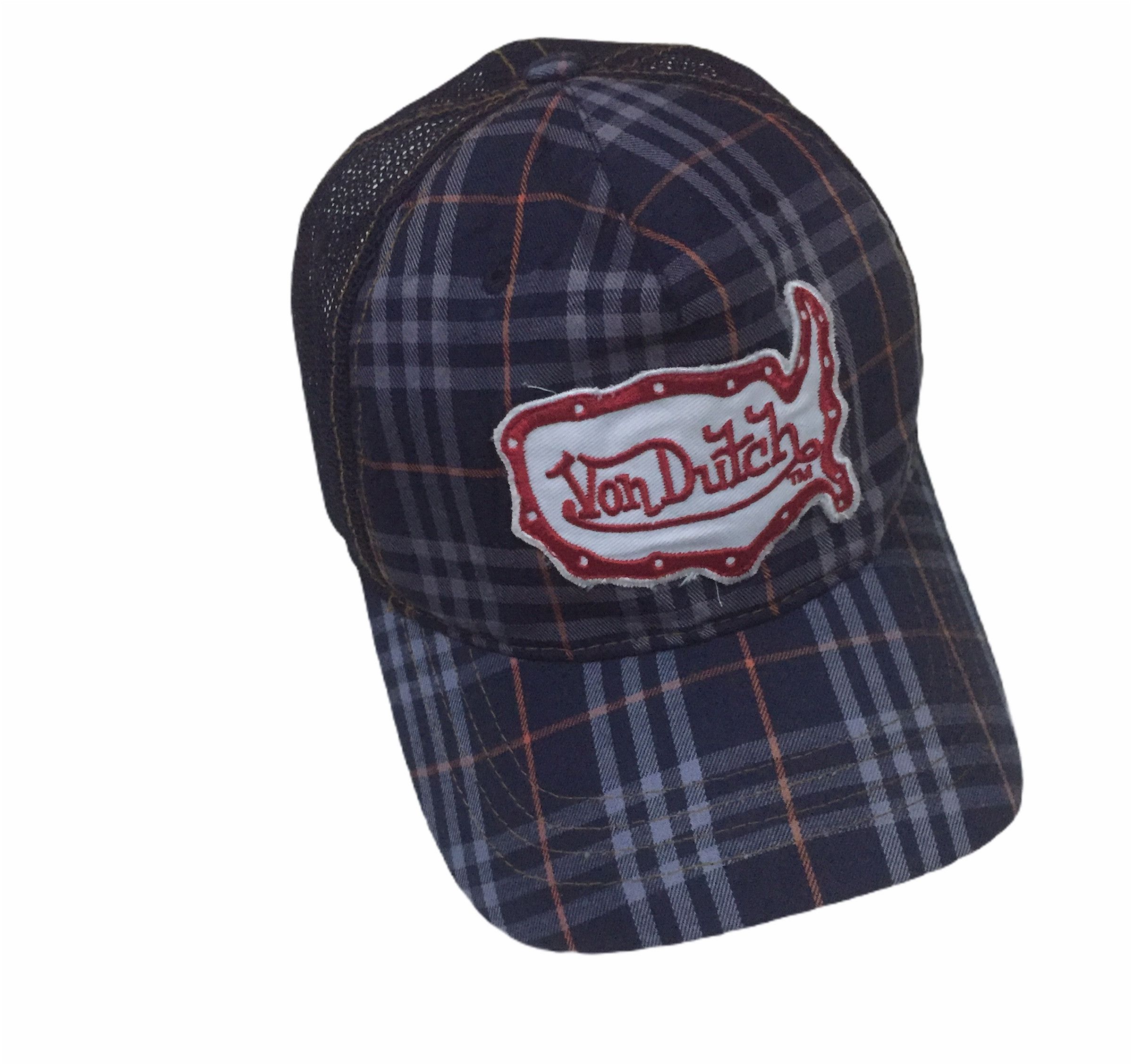 Von dutch nova check trucker hat