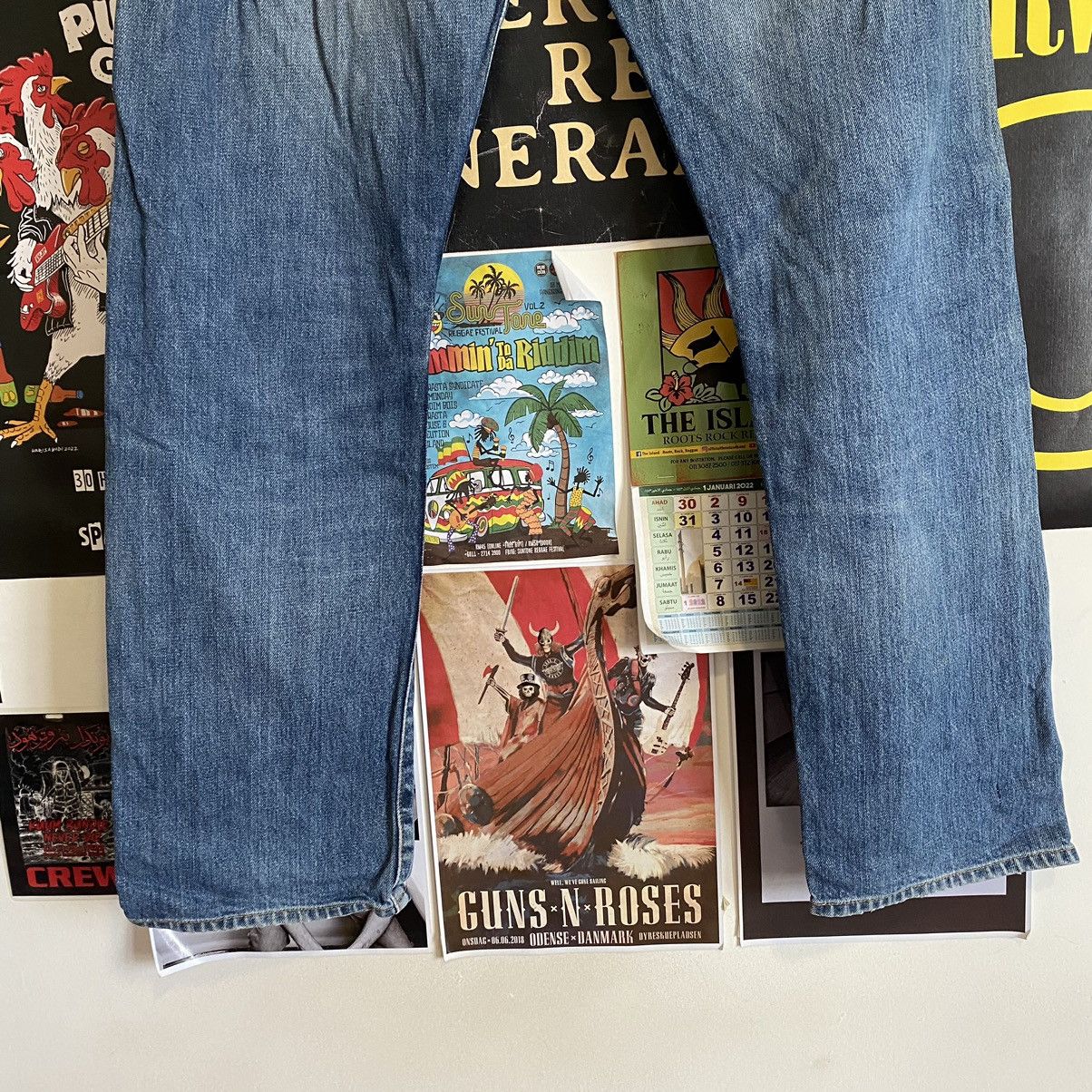 Levi's Vintage Levi’s 551 90s Big E Selvedge Distressed Denim Size US 28 / EU 44 - 7 Thumbnail
