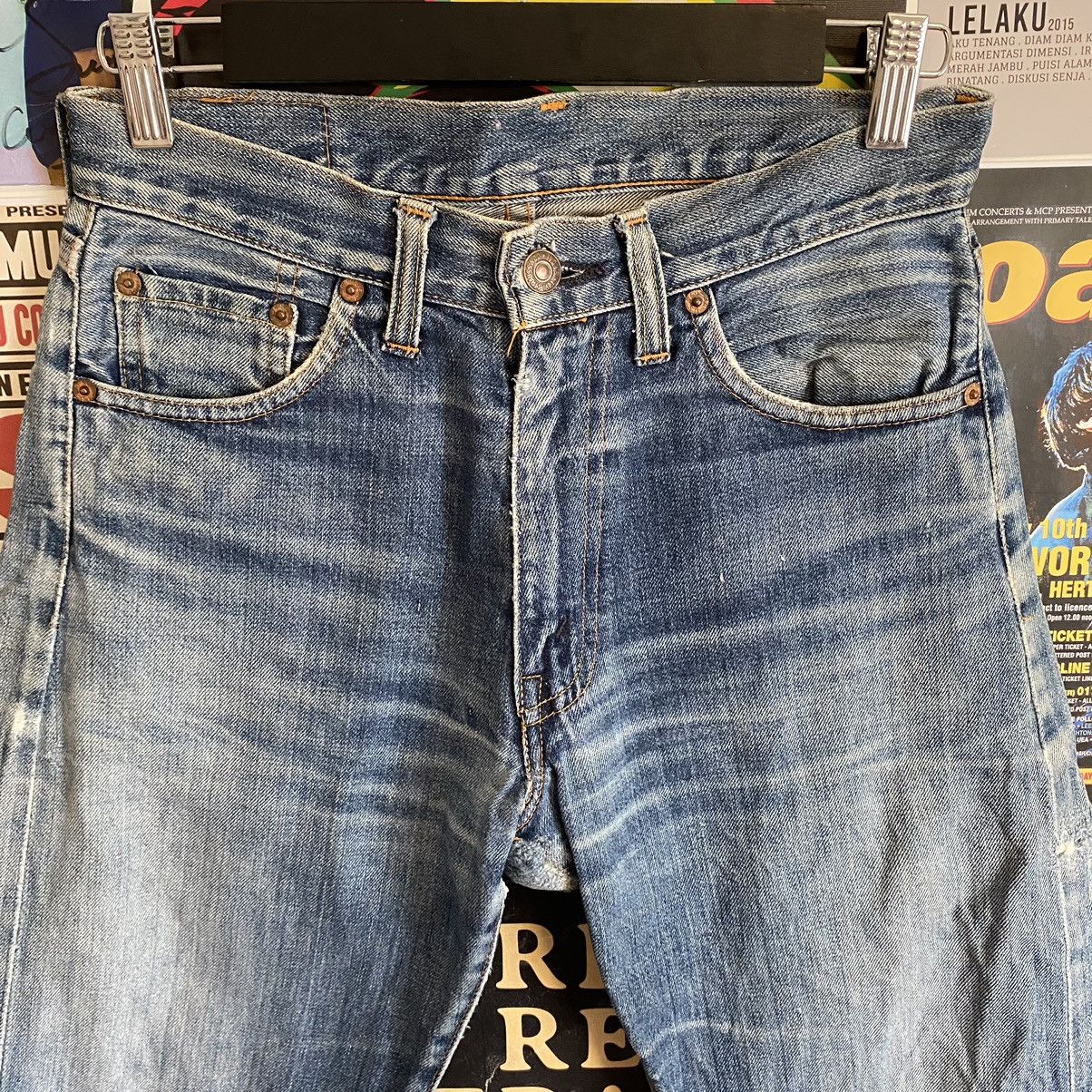 Levi's Vintage Levi’s 551 90s Big E Selvedge Distressed Denim Size US 28 / EU 44 - 3 Thumbnail