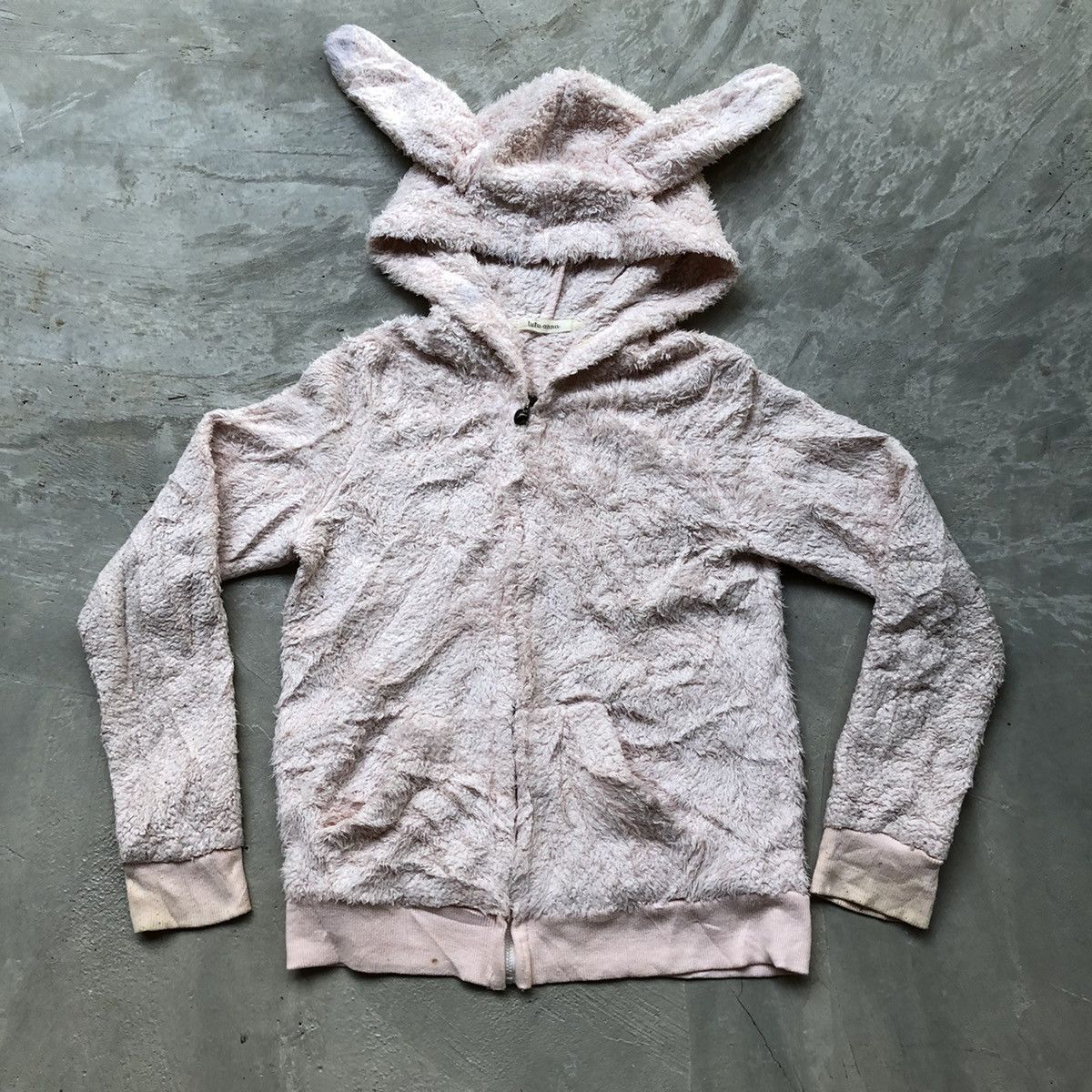 Tutu anna bunny ear hoodie fleece jacket