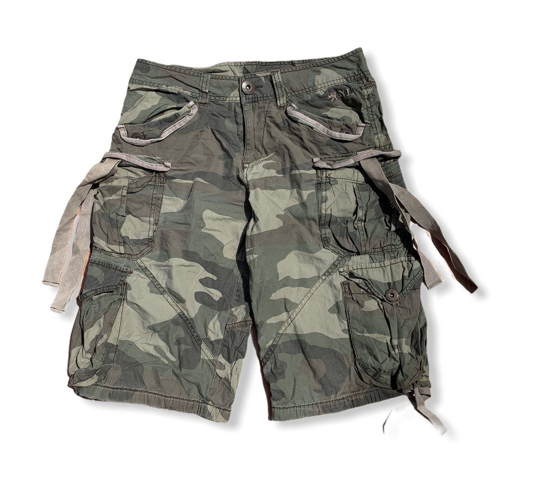 Japanese Brand JapaneseBrand NII Bondage Cargo Camo Short Pant Size US 30 / EU 46 - 1 Thumbnail