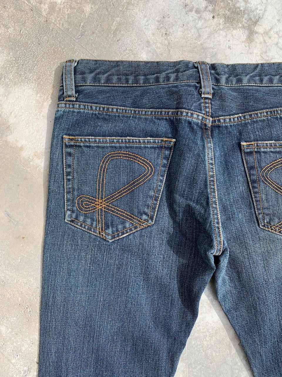 Japanese Brand Rico Dyed Washed Flare Zipper Denim Size 31" - 10 Thumbnail