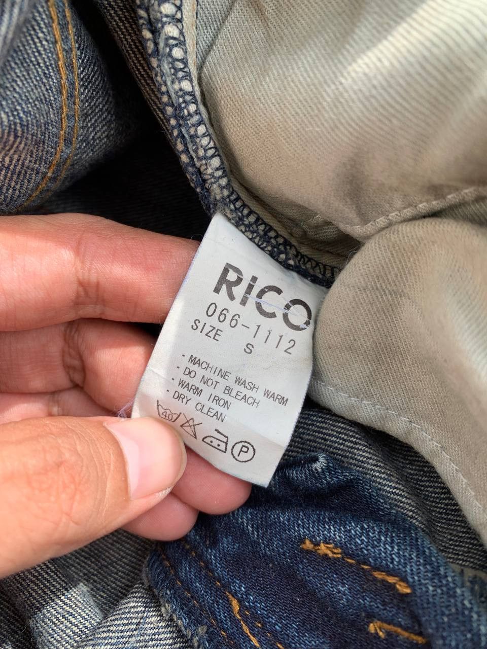 Japanese Brand Rico Dyed Washed Flare Zipper Denim Size 31" - 14 Thumbnail