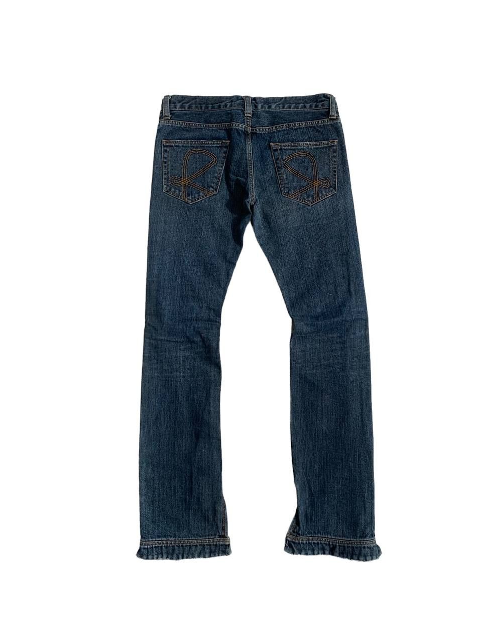 Japanese Brand Rico Dyed Washed Flare Zipper Denim Size 31" - 2 Thumbnail