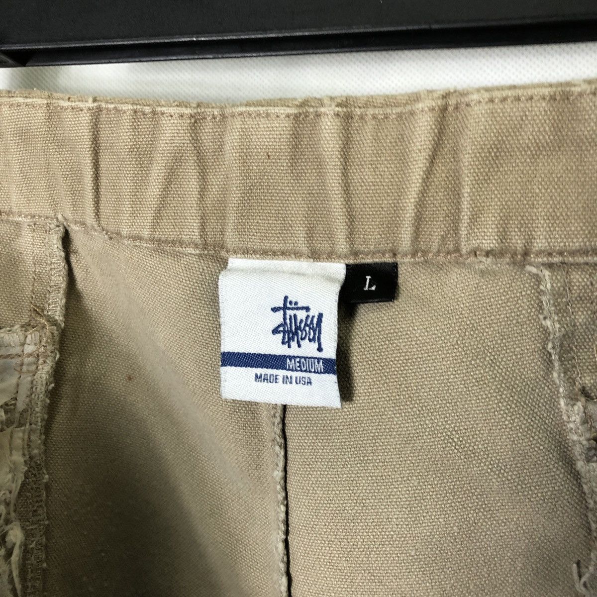 Stussy × Vintage Vintage Stussy Usa Painter Design Baggy Jorts Shorts Size US 35 - 9 Thumbnail