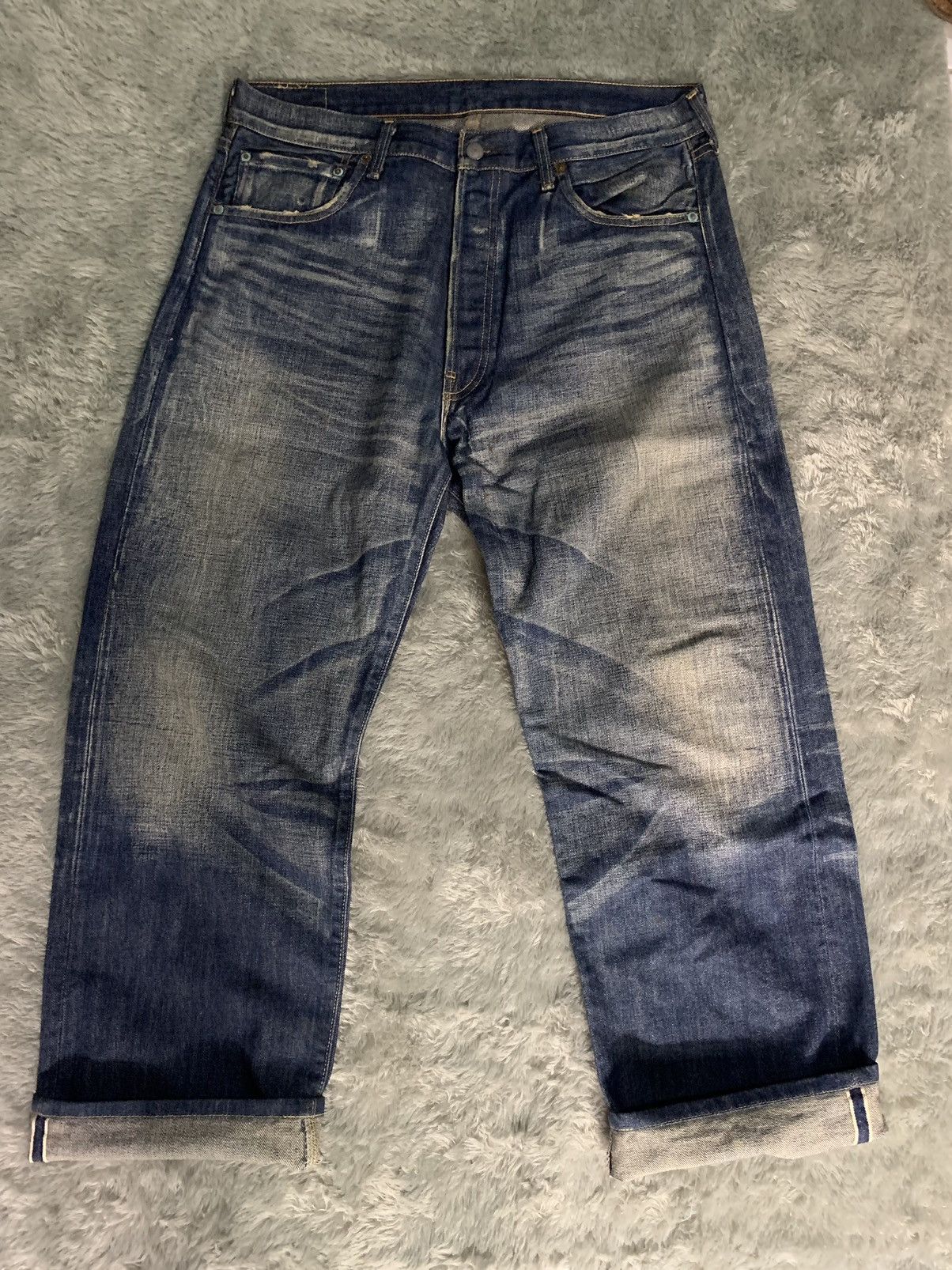 image of Distressed Denim x Levis Vintage Levis 501 Big E Selvedge Jeans Pants in Blue, Men's (Size 38)