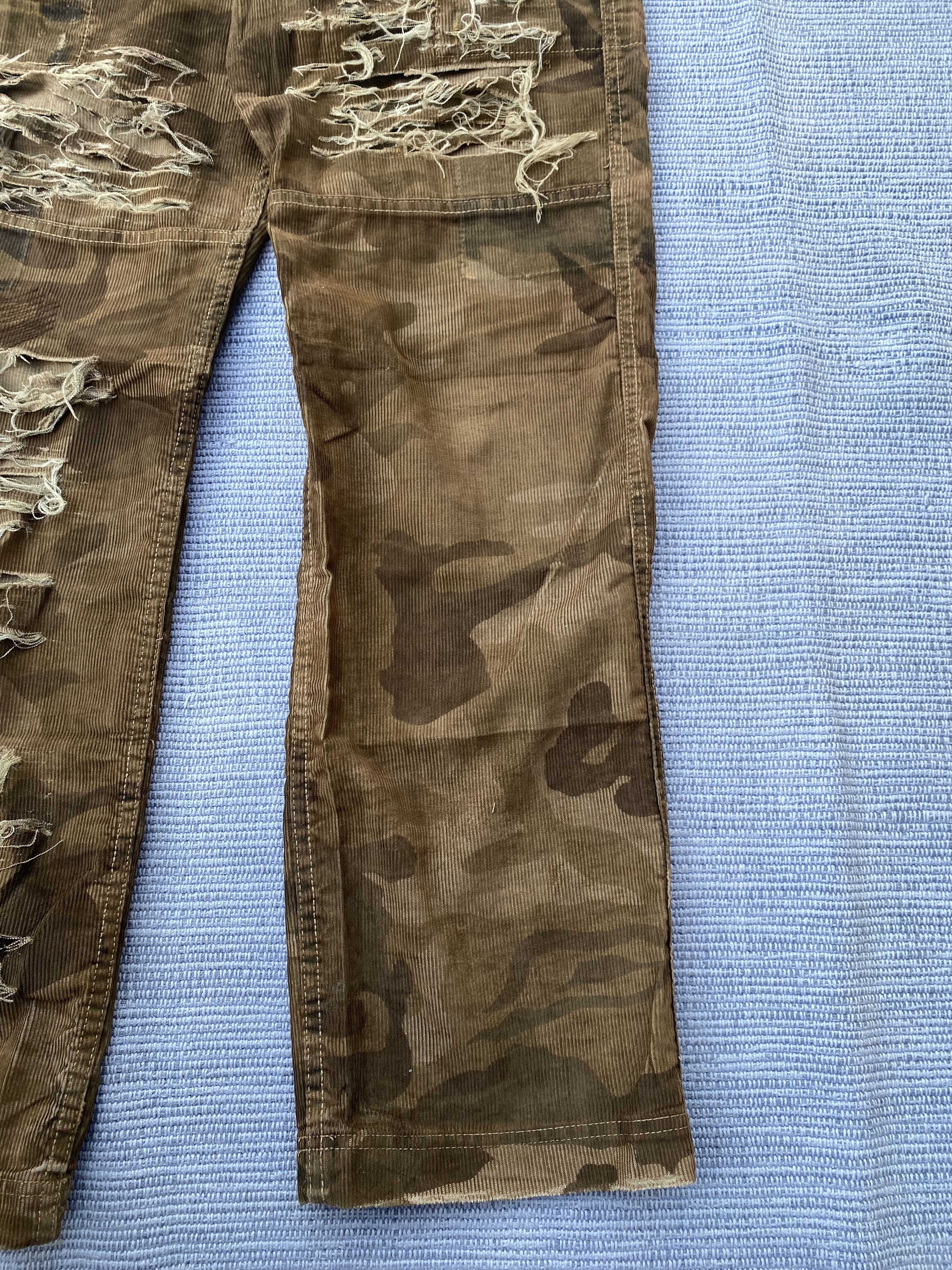 Japanese Brand back number camo ripped jeans Size US 32 / EU 48 - 6 Thumbnail