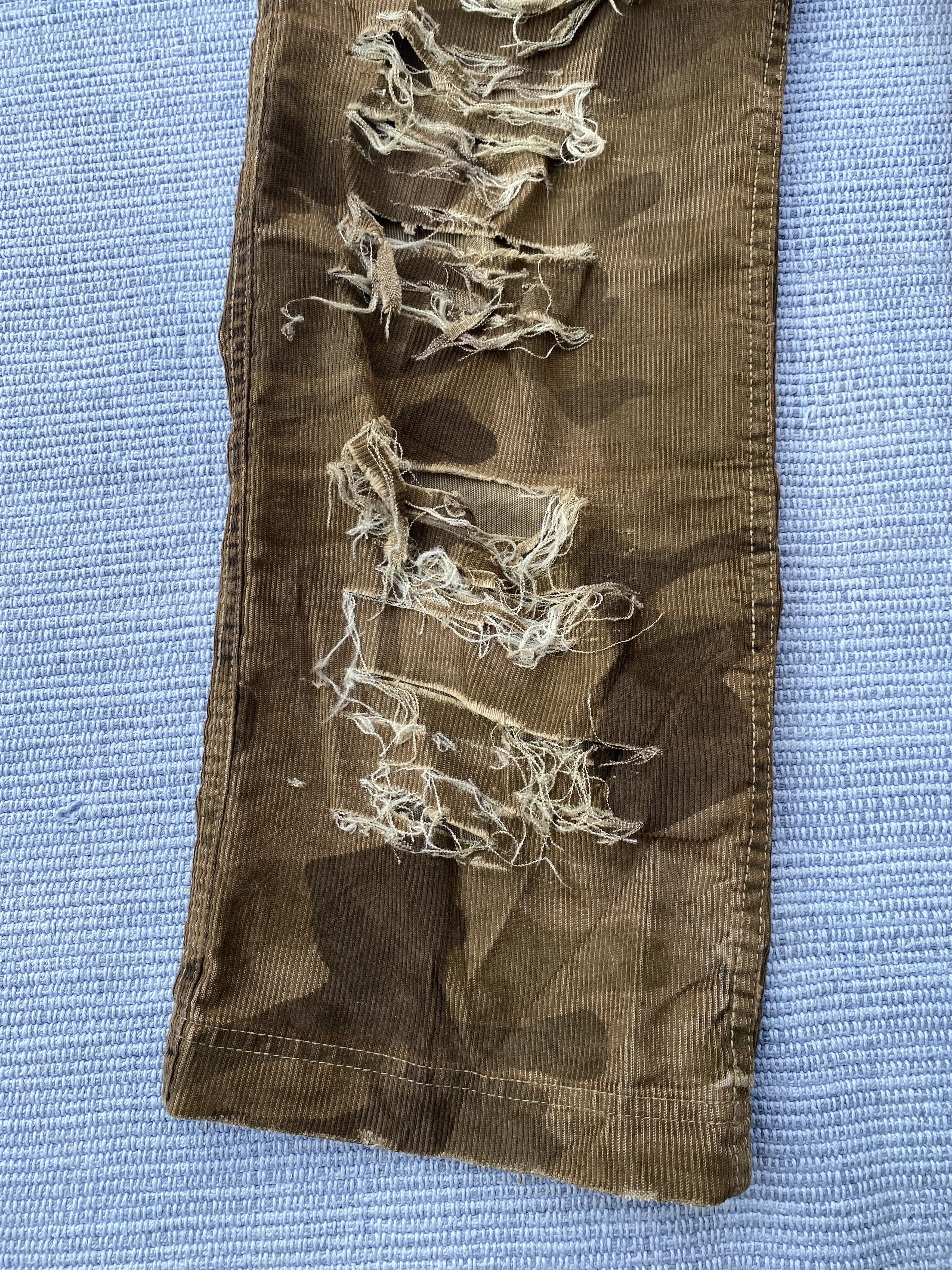 Japanese Brand back number camo ripped jeans Size US 32 / EU 48 - 3 Thumbnail