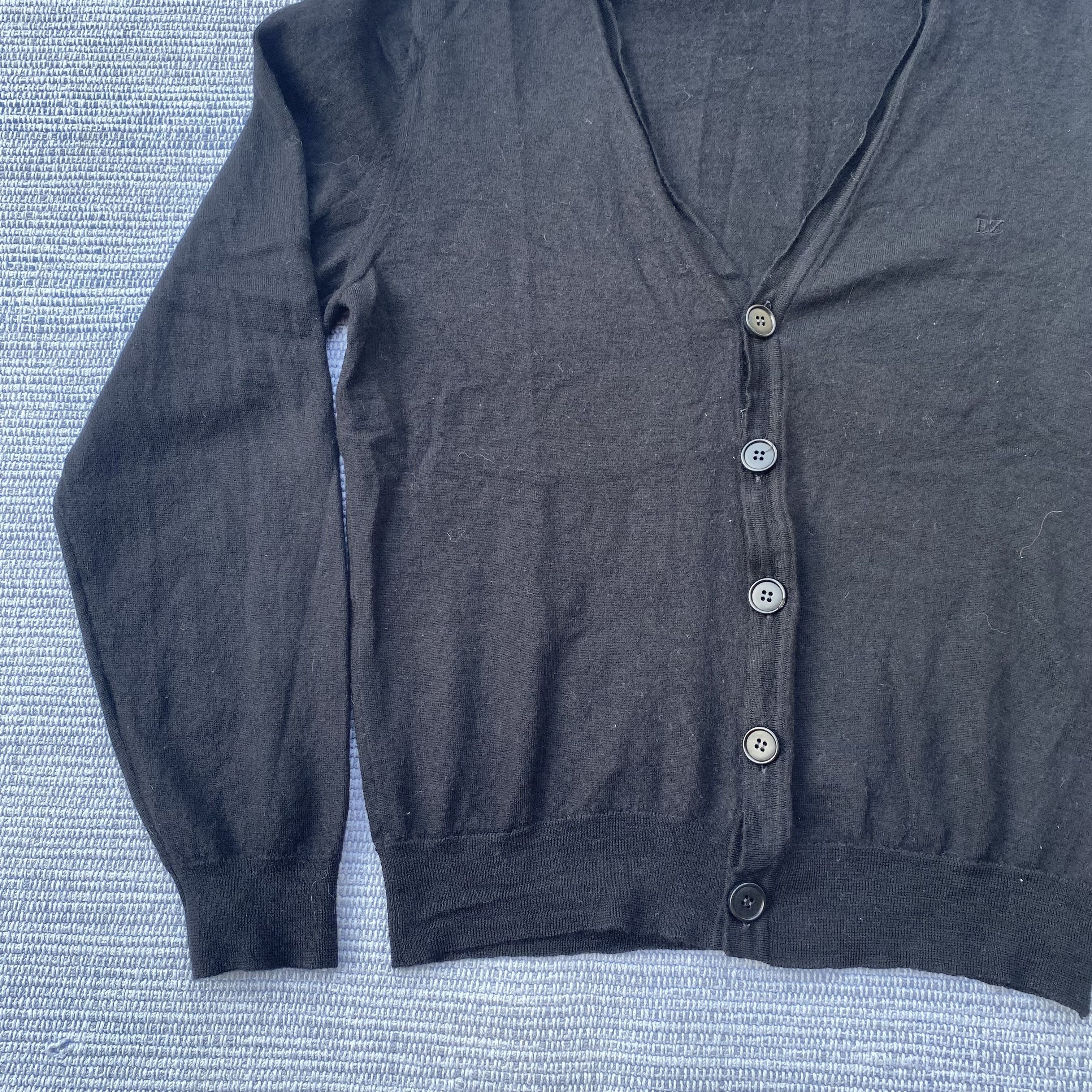 Ermenegildo Zegna black wool cardigan Size US S / EU 44-46 / 1 - 5 Thumbnail