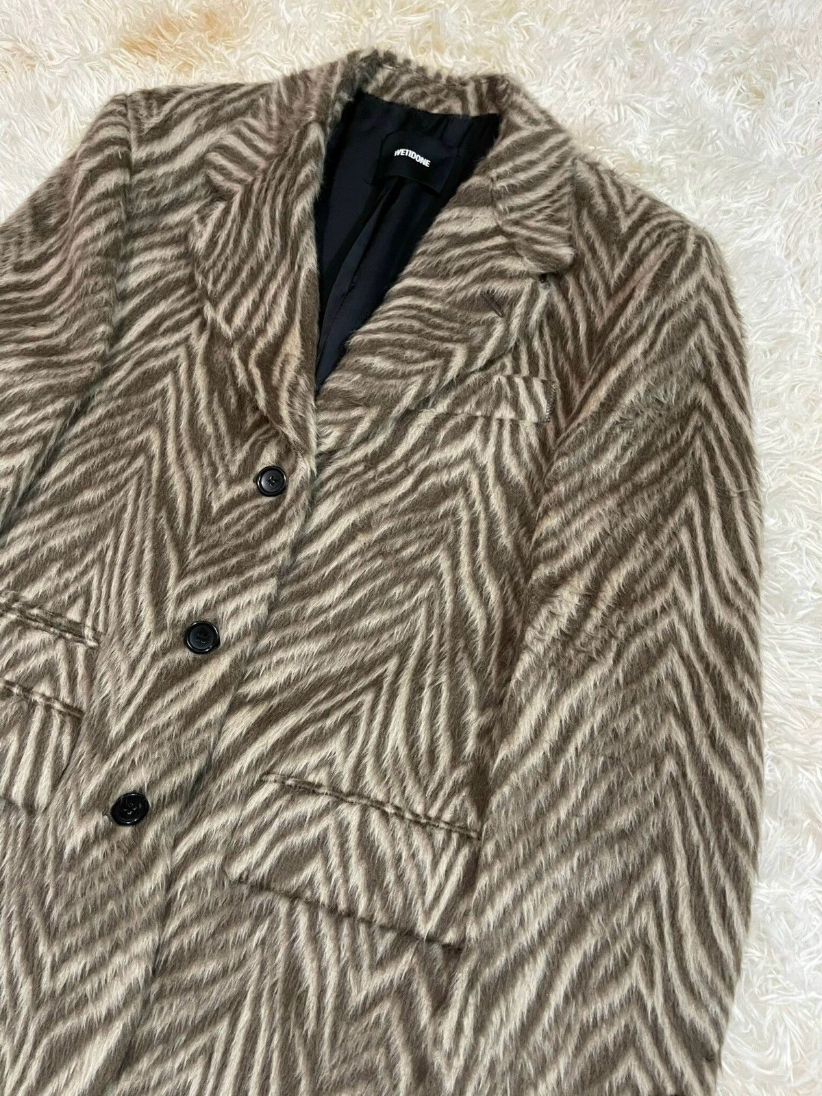 WE11DONE We11done Zebra Pattern Brown Fur Blazer Size US M / EU 48-50 / 2 - 2 Thumbnail