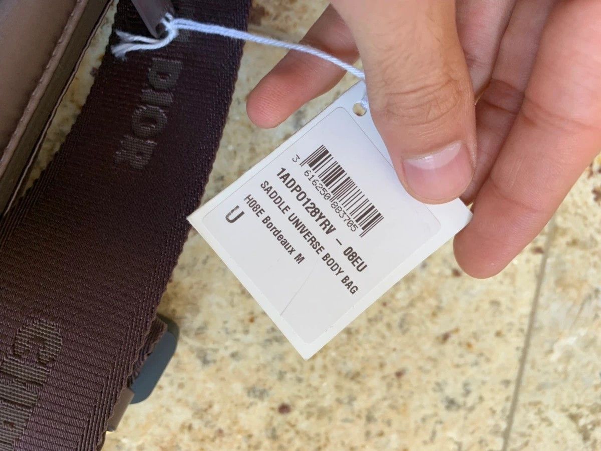 Christian Dior Monsieur × Kim Jones Saddle Bag With Buckle in Bordeaux Size ONE SIZE - 8 Thumbnail