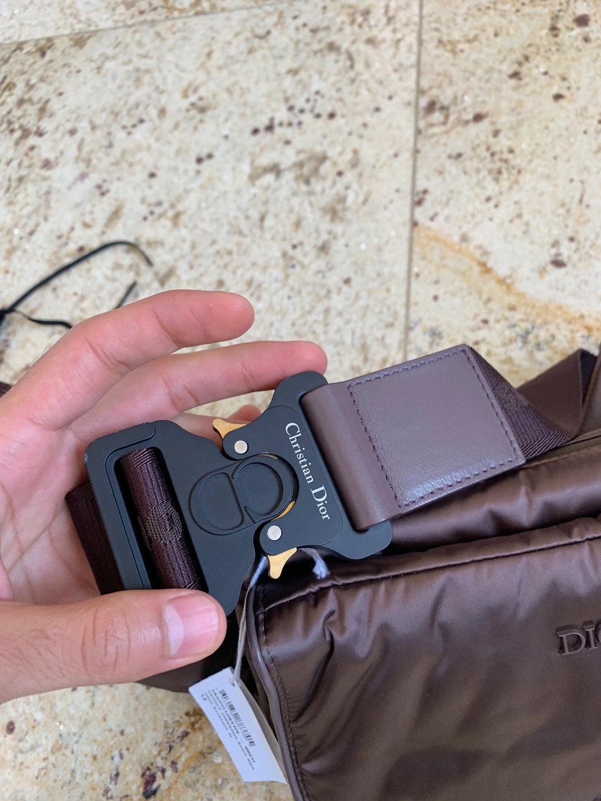 Christian Dior Monsieur × Kim Jones Saddle Bag With Buckle in Bordeaux Size ONE SIZE - 5 Thumbnail