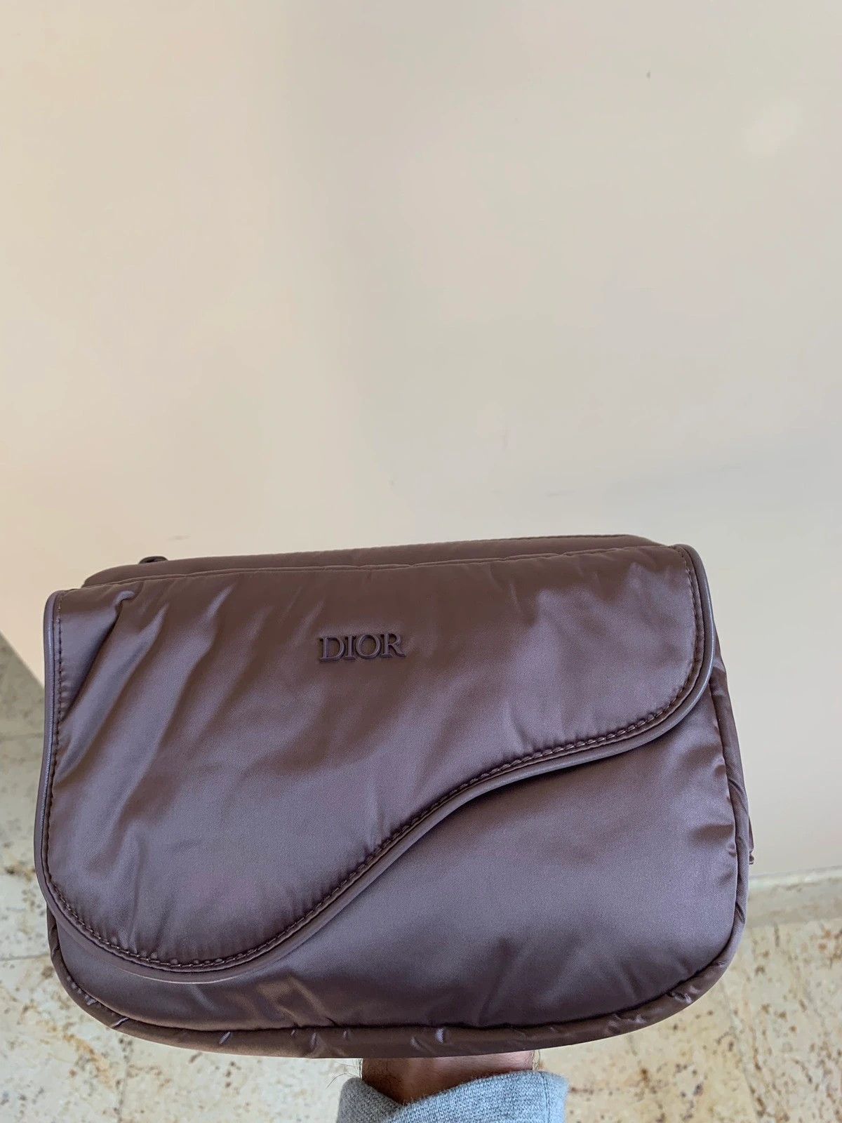 Christian Dior Monsieur × Kim Jones Saddle Bag With Buckle in Bordeaux Size ONE SIZE - 13 Thumbnail