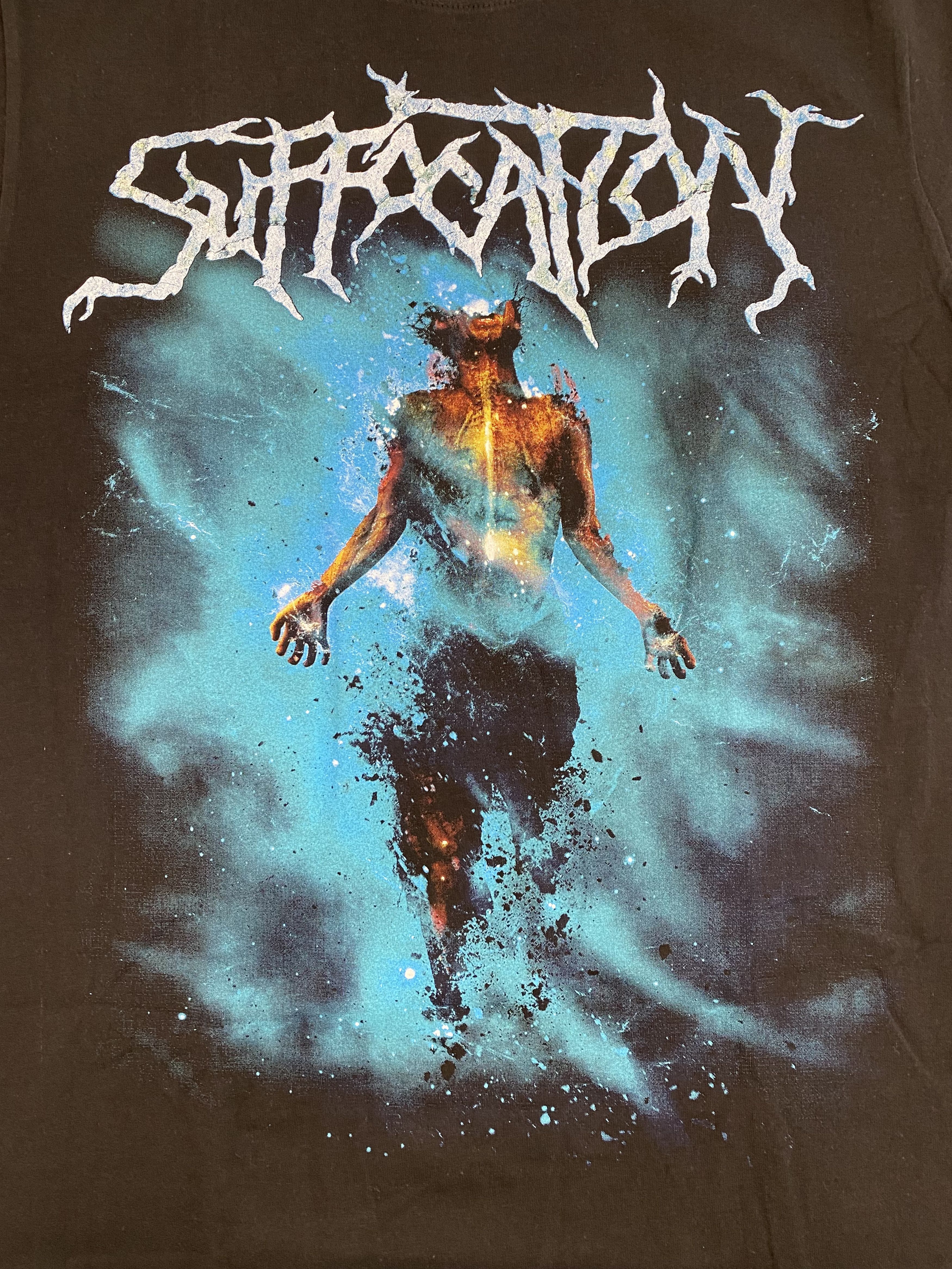 Band Tees Suffocation Graphic Printed T-shirt Medium Black Size US M / EU 48-50 / 2 - 2 Thumbnail