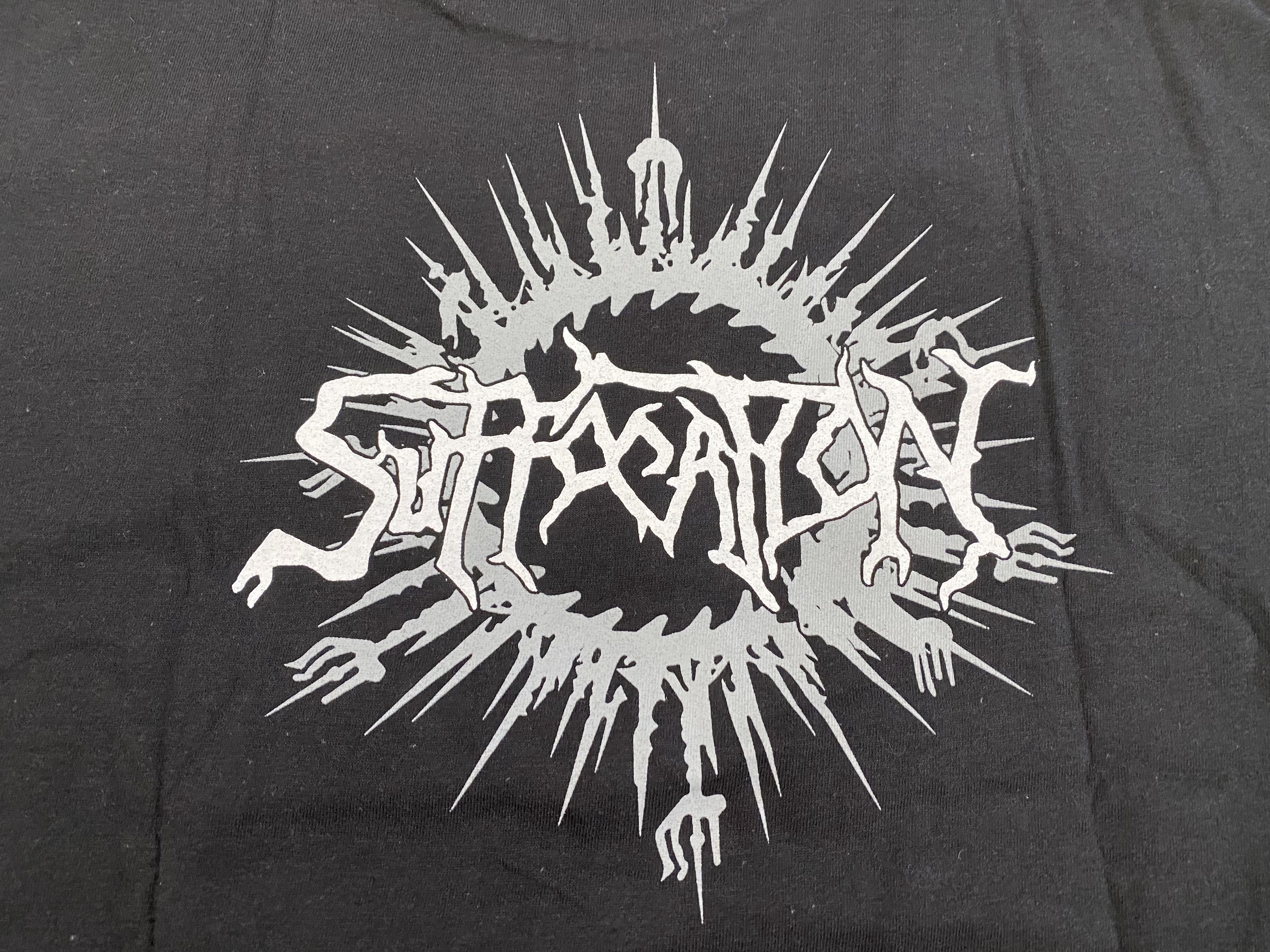 Band Tees Suffocation Graphic Printed T-shirt Medium Black Size US M / EU 48-50 / 2 - 8 Thumbnail