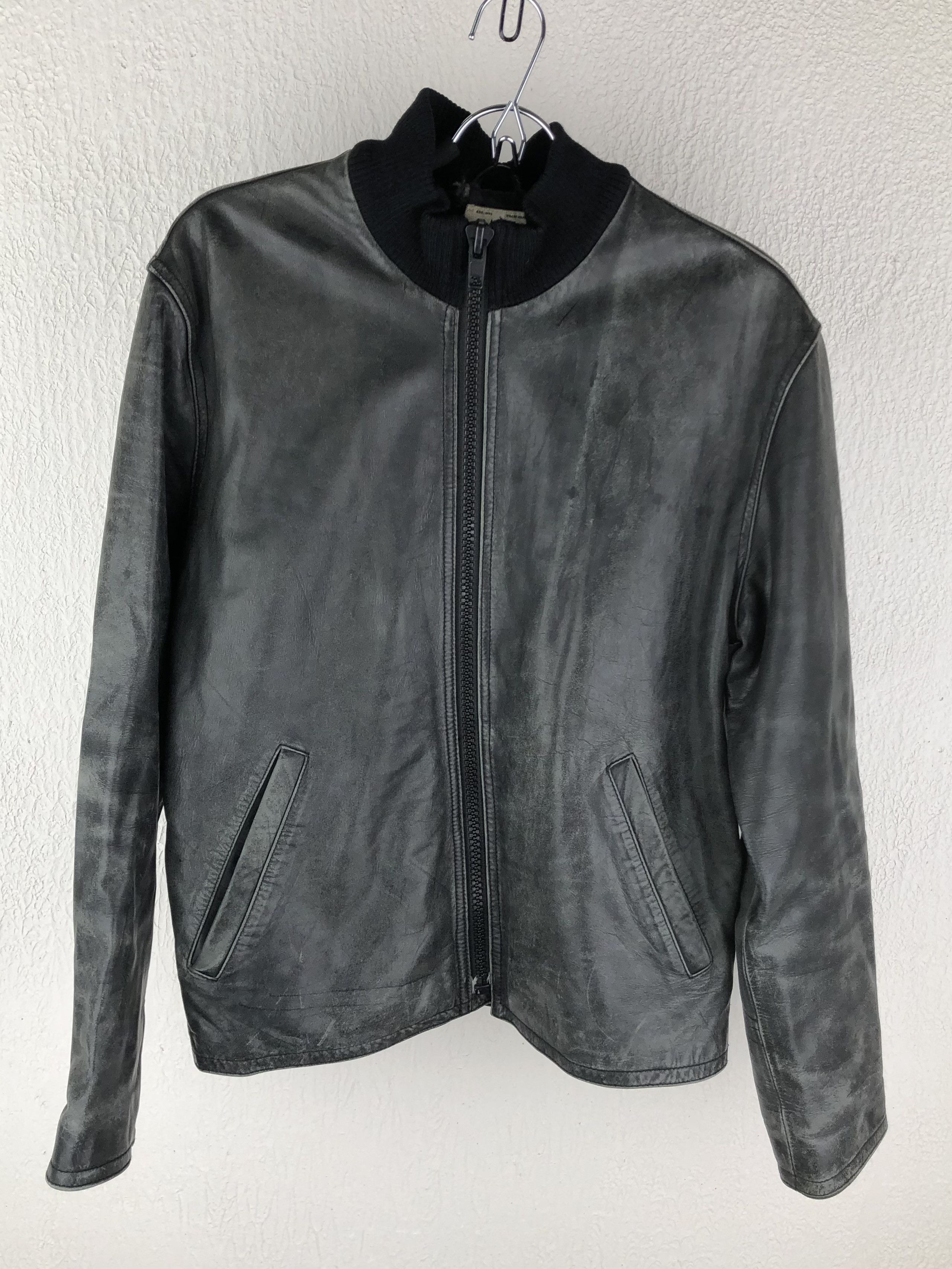 Vintage Armani Exchange Vintage Leather Jacket Grailed