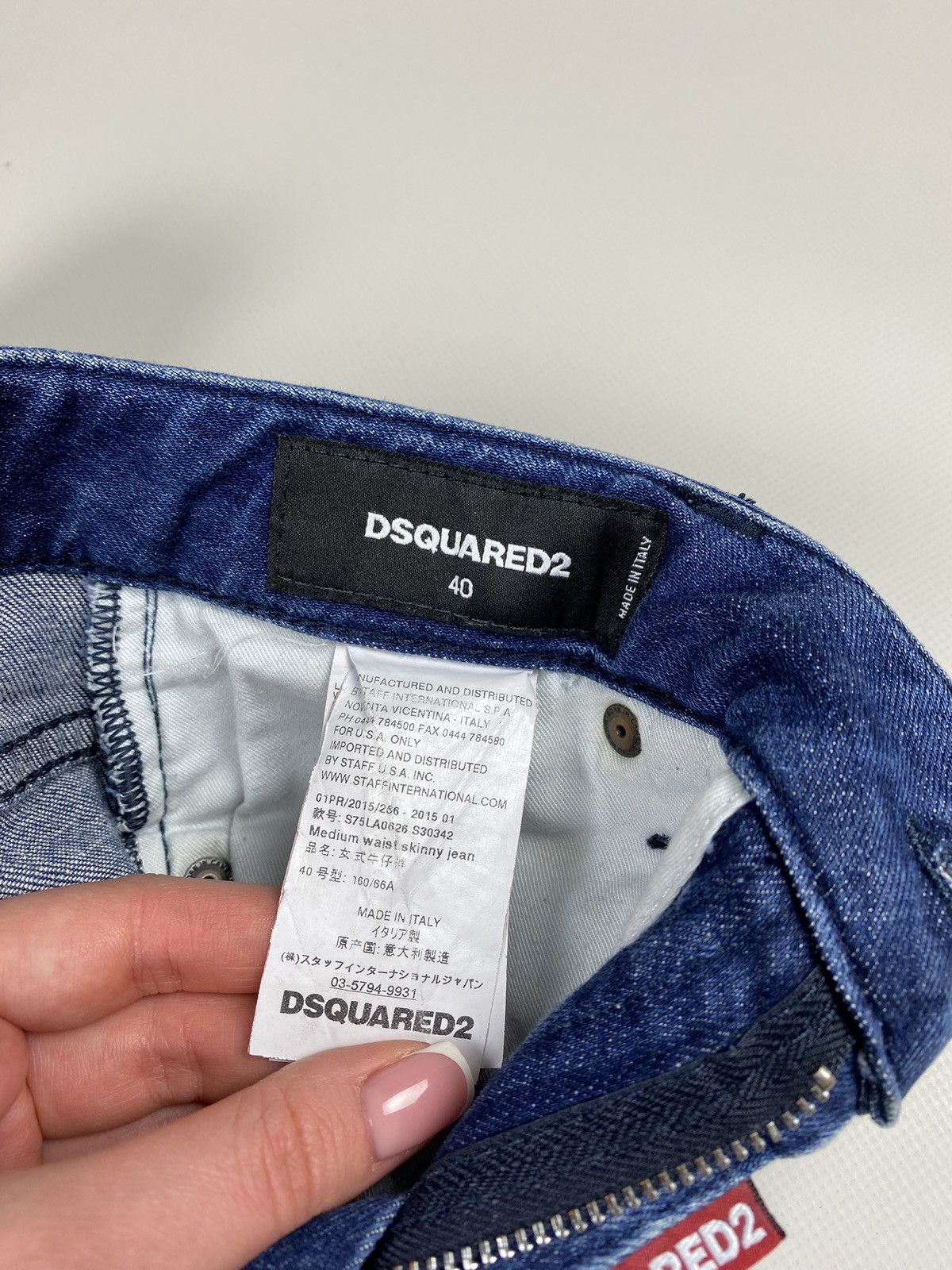 Dsquared2 Dsquared ladies skinny biker jeans size 40 Size 27" / US 4 / IT 40 - 15 Thumbnail