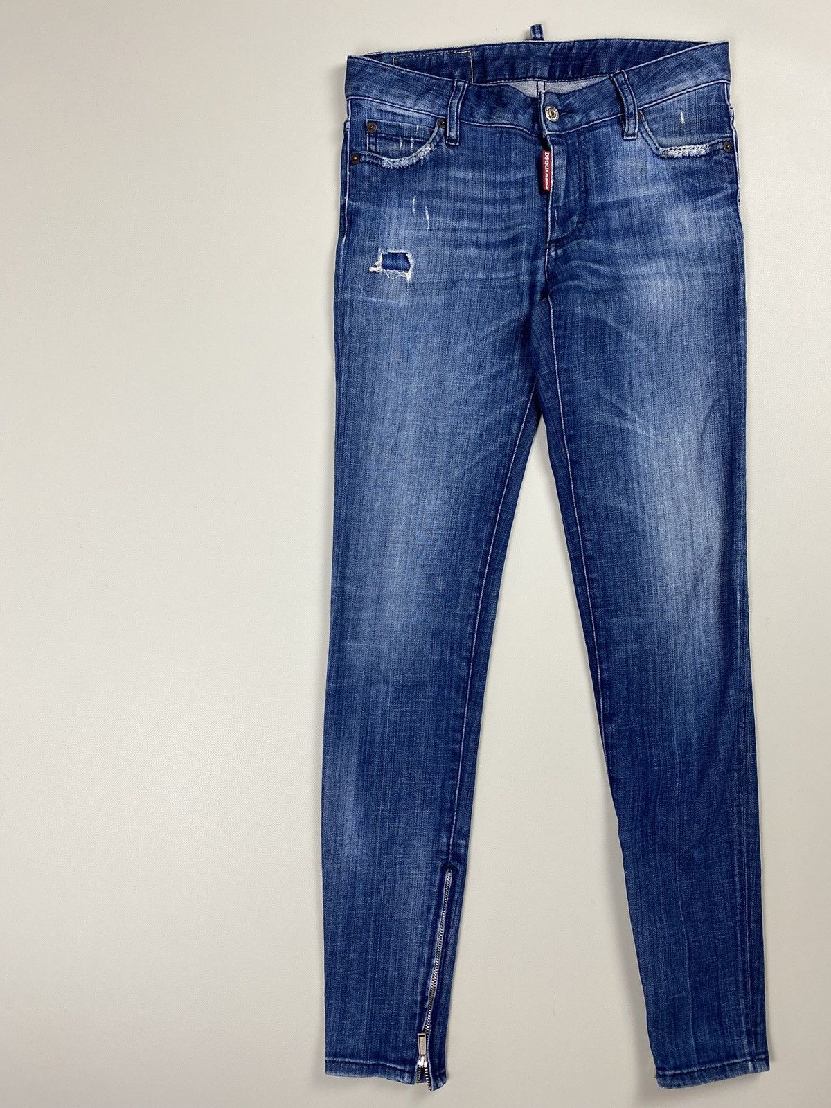 Dsquared2 Dsquared ladies skinny biker jeans size 40 Size 27" / US 4 / IT 40 - 2 Thumbnail