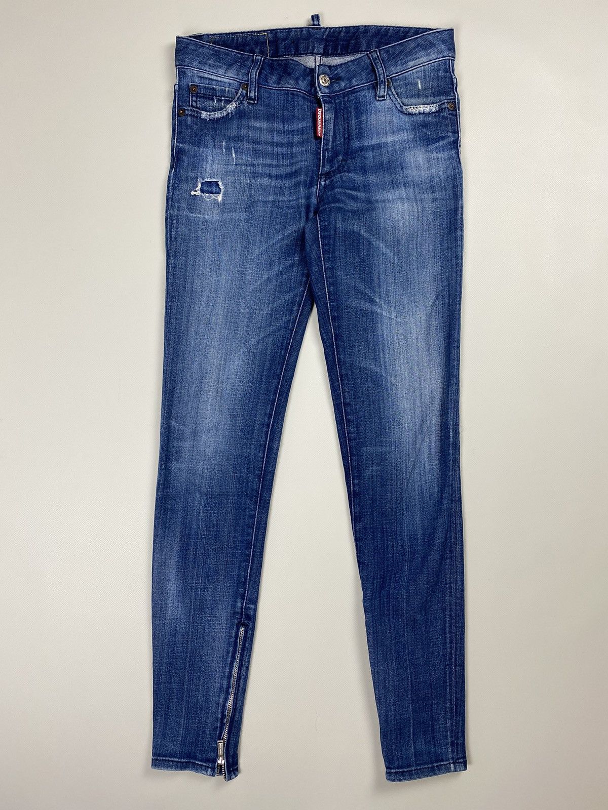Dsquared2 Dsquared ladies skinny biker jeans size 40 Size 27" / US 4 / IT 40 - 1 Thumbnail