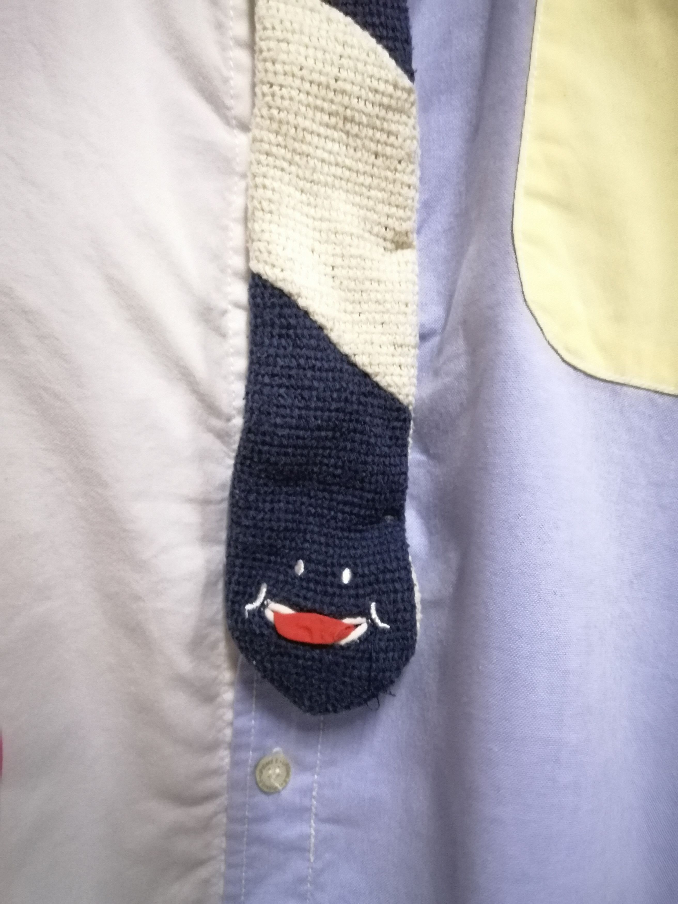 Designer × Vintage UP SMILE button up shirt streetwear design oversize 4L J12 Size US XXL / EU 58 / 5 - 5 Thumbnail