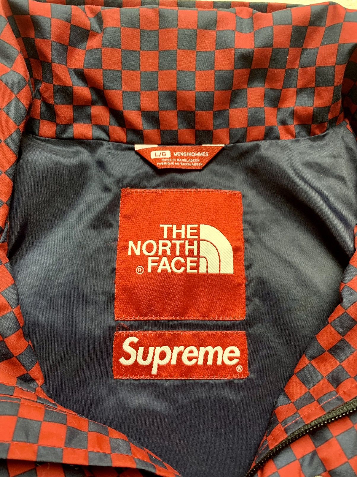 Supreme × The North Face 2011 The North Face x Supreme CHECKERED Pullover Jacket Red Size US L / EU 52-54 / 3 - 21 Thumbnail