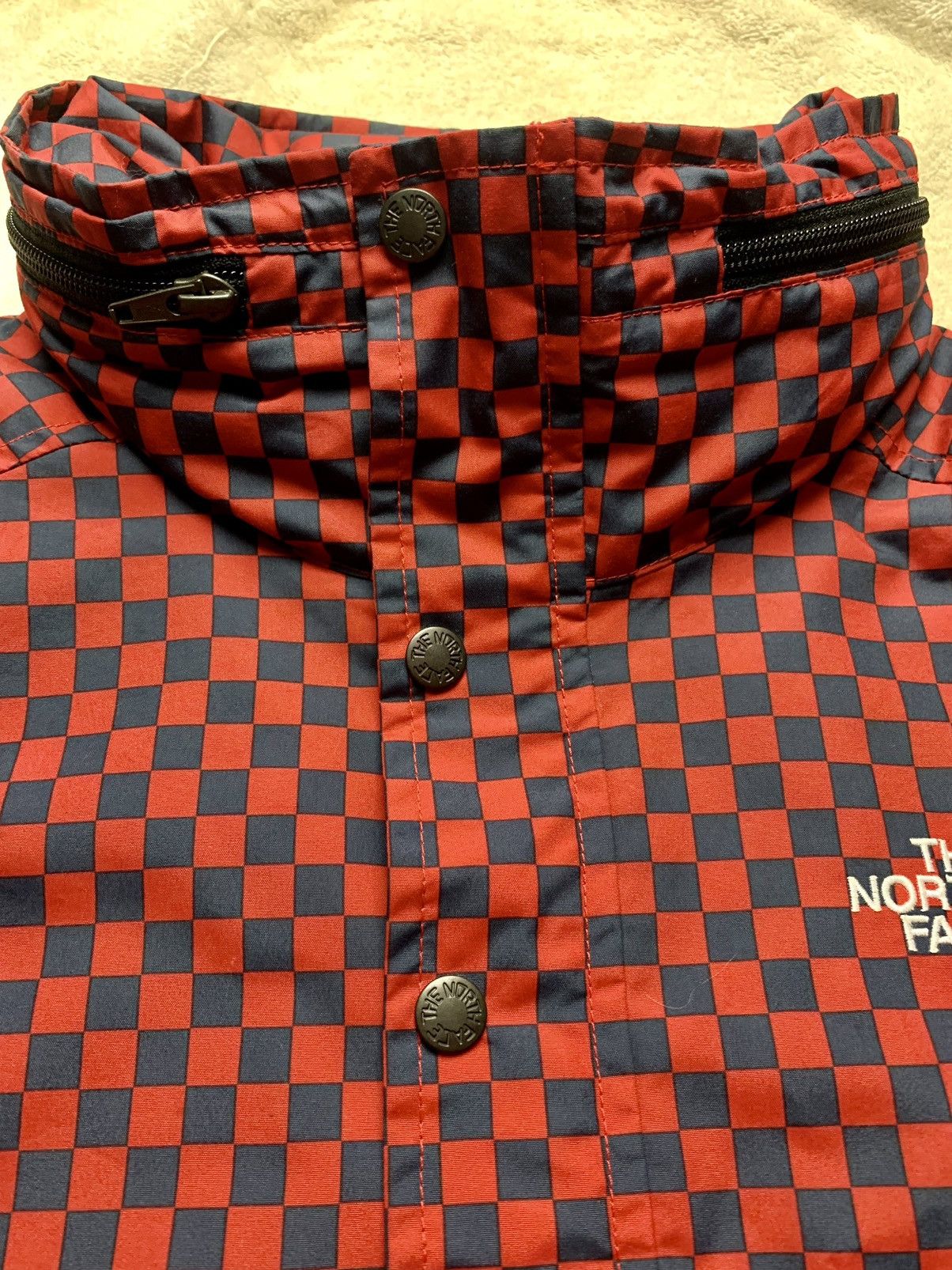 Supreme × The North Face 2011 The North Face x Supreme CHECKERED Pullover Jacket Red Size US L / EU 52-54 / 3 - 8 Thumbnail