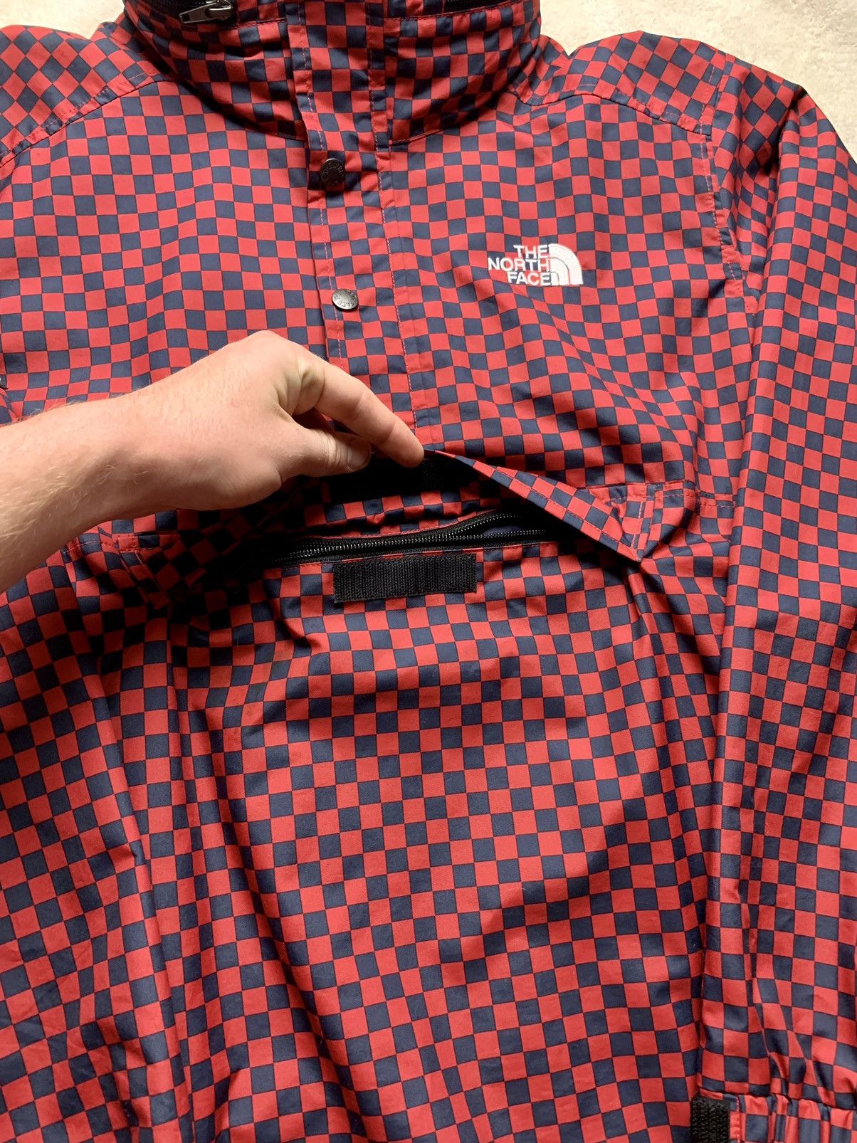Supreme × The North Face 2011 The North Face x Supreme CHECKERED Pullover Jacket Red Size US L / EU 52-54 / 3 - 5 Thumbnail