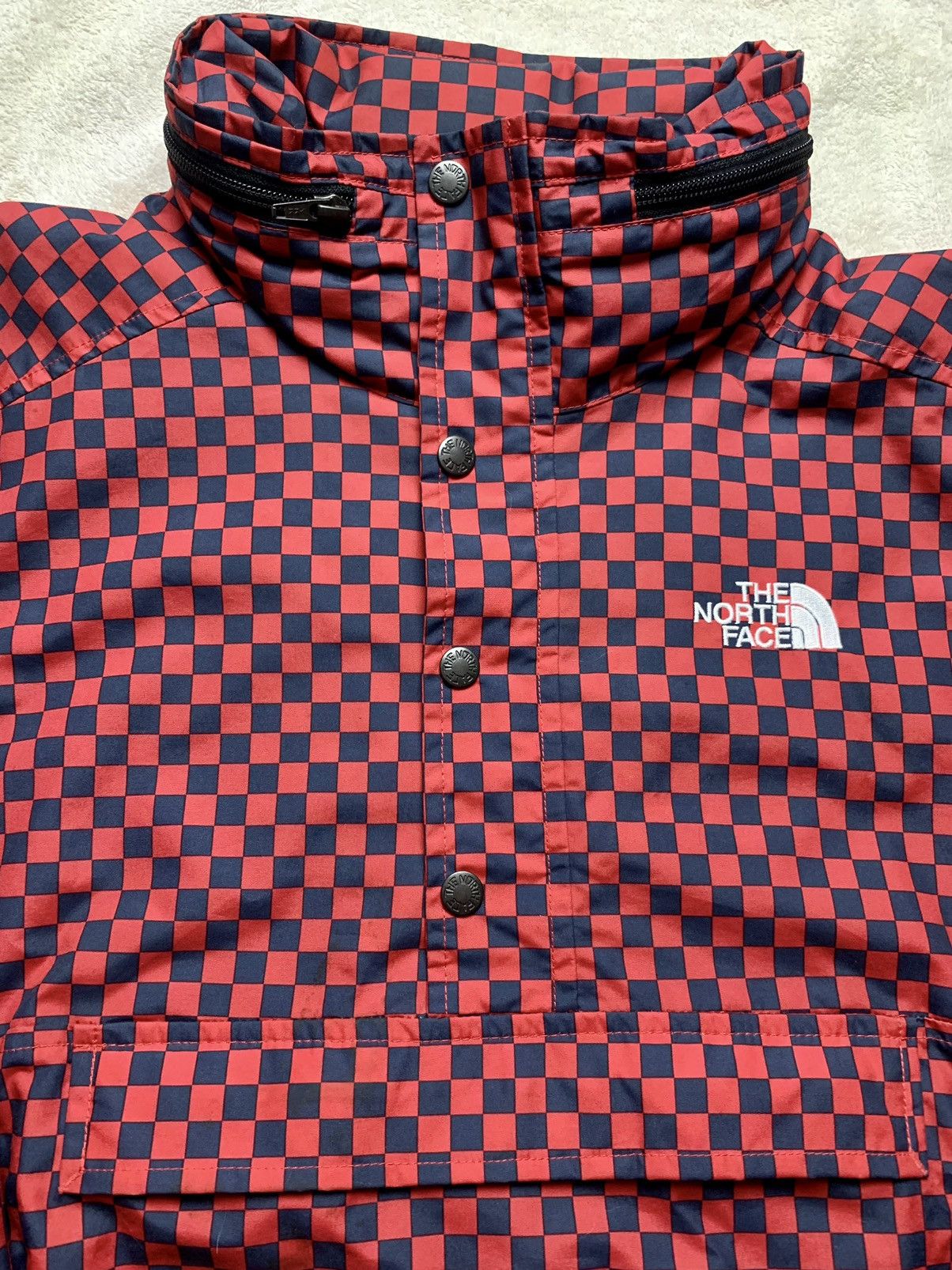 Supreme × The North Face 2011 The North Face x Supreme CHECKERED Pullover Jacket Red Size US L / EU 52-54 / 3 - 7 Thumbnail