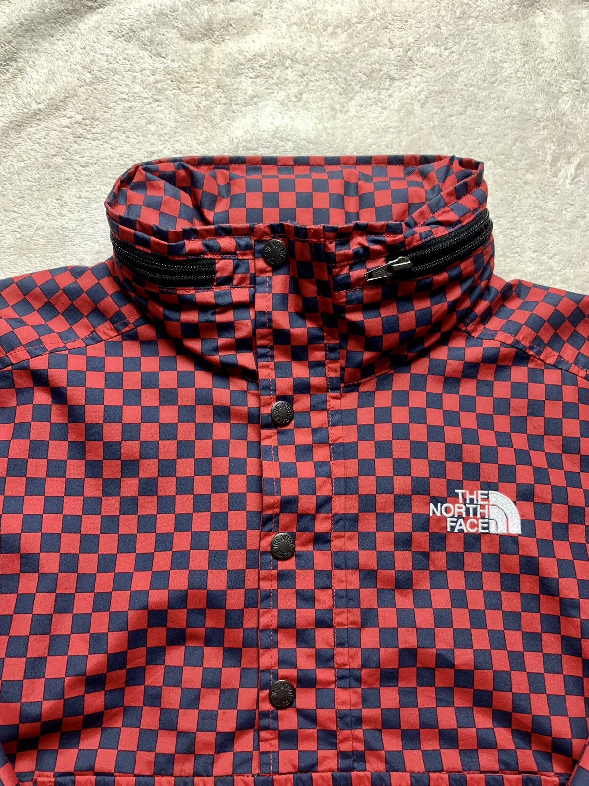 Supreme × The North Face 2011 The North Face x Supreme CHECKERED Pullover Jacket Red Size US L / EU 52-54 / 3 - 18 Thumbnail