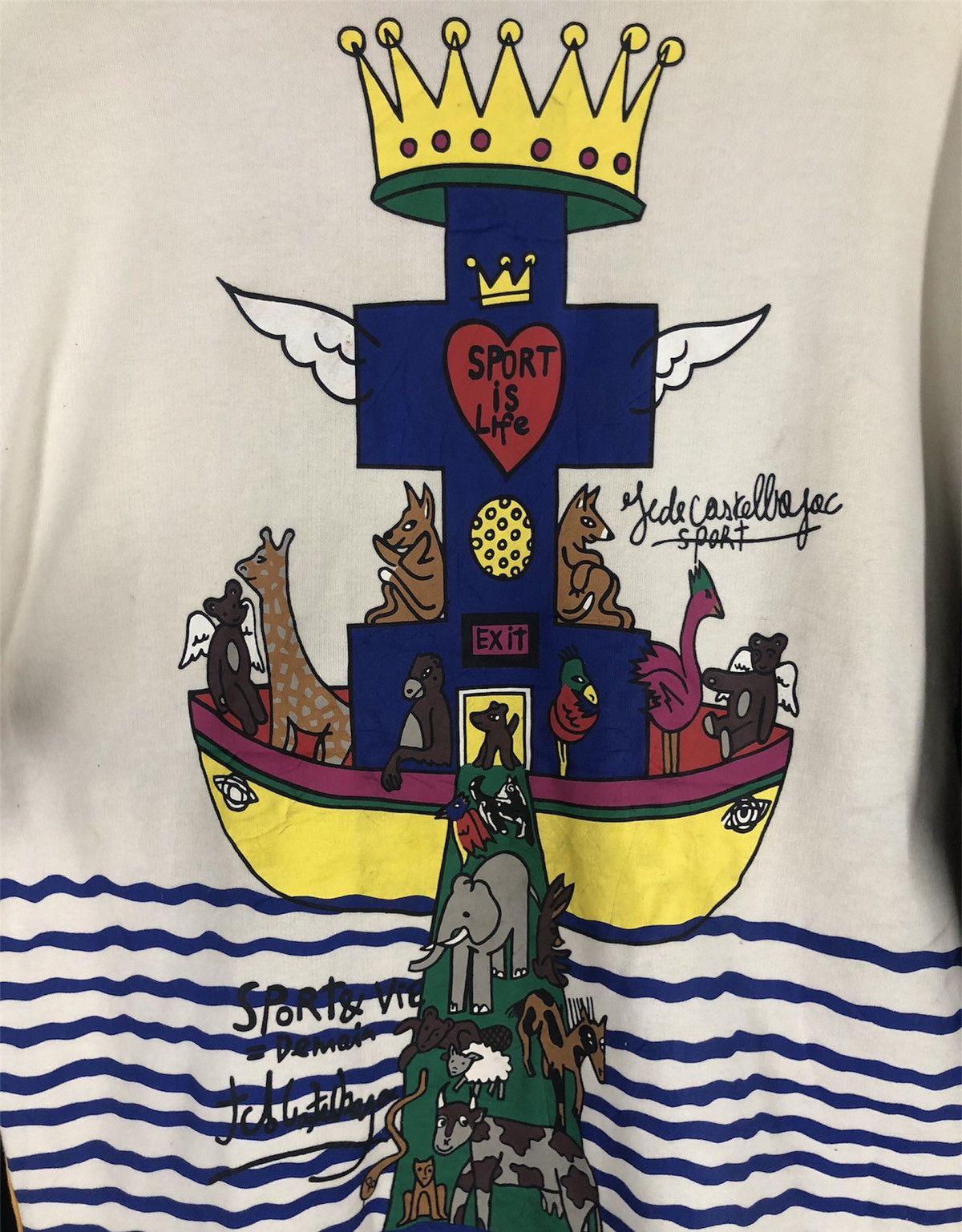 Jean Charles De Castelbajac × Vintage Vintage JEAN CHARLES DE CASTLEBAJAC ART DESIGN Jacket Size US L / EU 52-54 / 3 - 3 Thumbnail