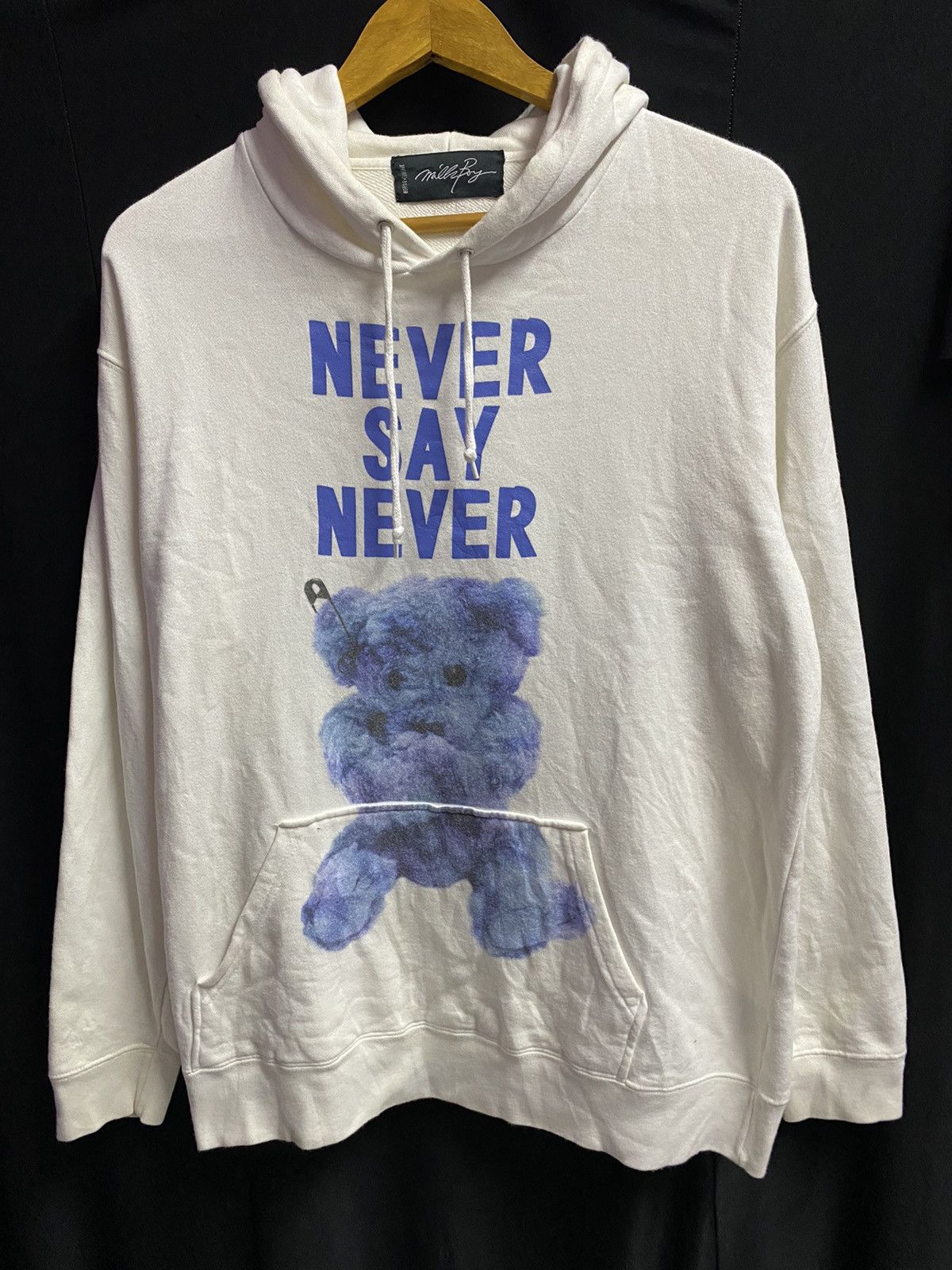 Japanese Brand MILKBOY never say never punks bear hoodie Size US L / EU 52-54 / 3 - 2 Thumbnail