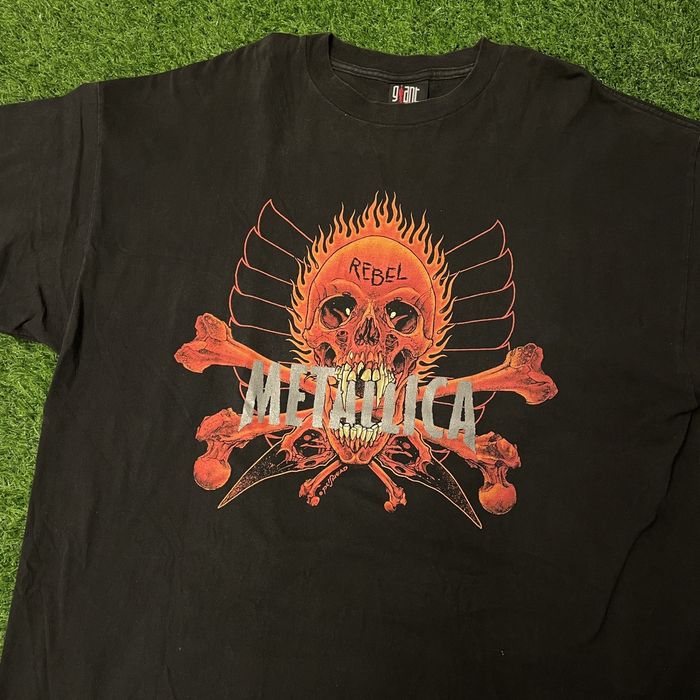 Vintage Vintage 90s Metallica Pushead Skull Yin Yang Album Tour