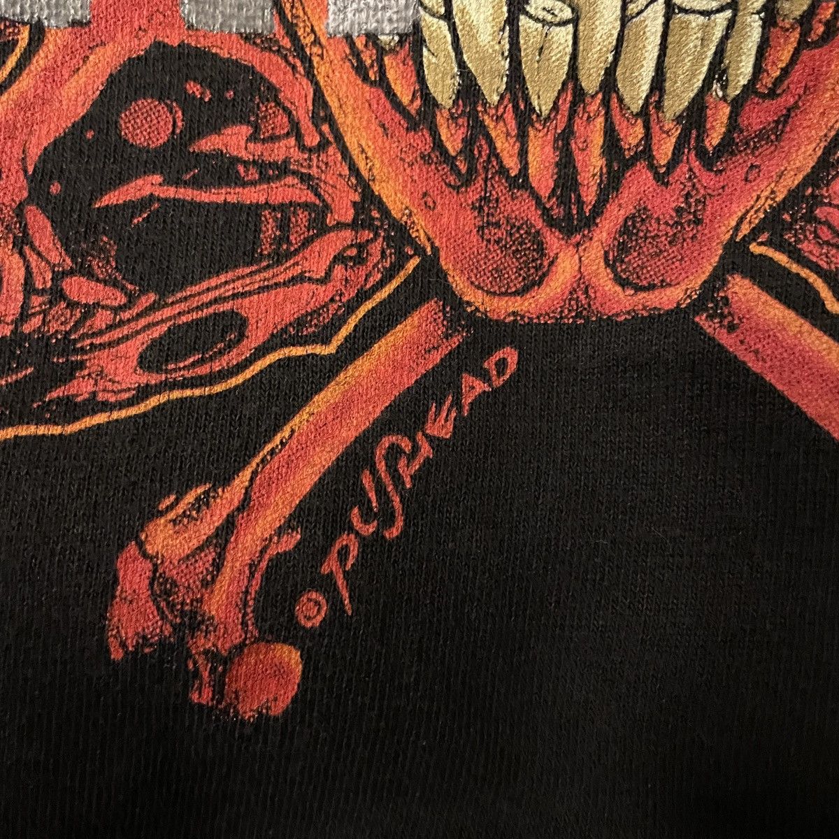 Band Tees × Metallica × Vintage Vintage 90s Metallica Pushead 