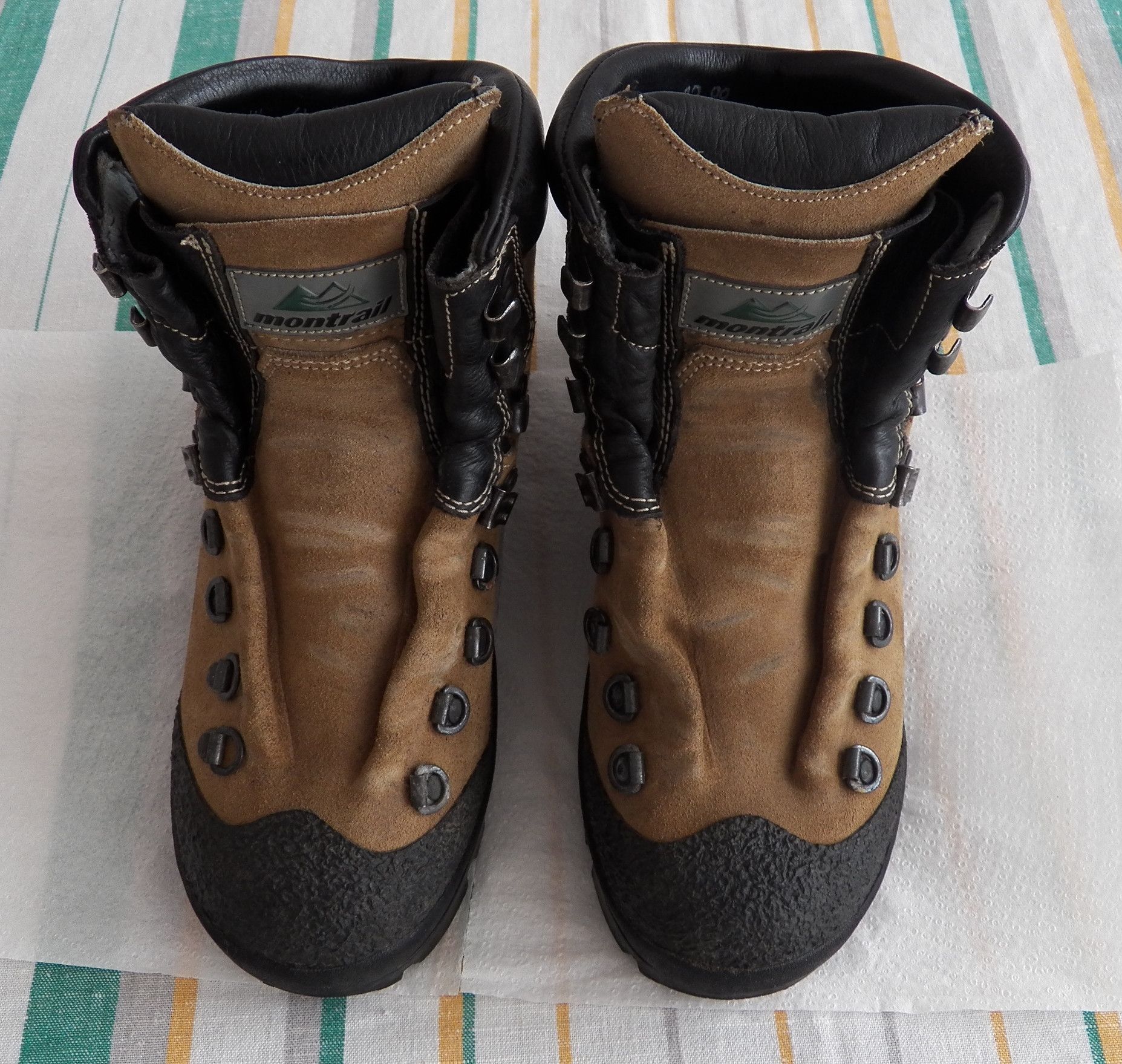 Leather Montrail Vercors Hiking Boots Tan Suede Leather US 6.5 EU 37 Size US 6.5 / IT 36.5 - 8 Thumbnail