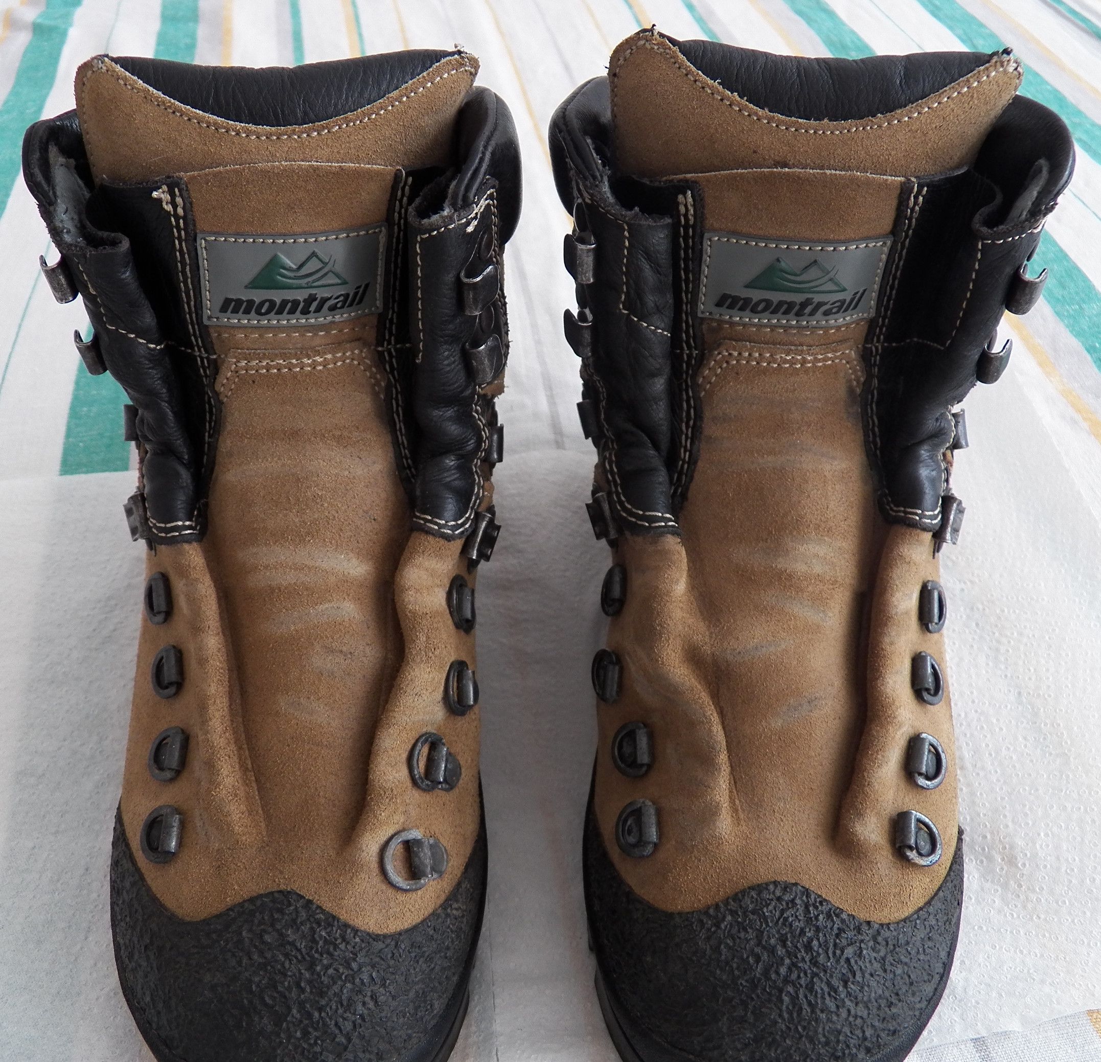 Leather Montrail Vercors Hiking Boots Tan Suede Leather US 6.5 EU 37 Size US 6.5 / IT 36.5 - 7 Thumbnail